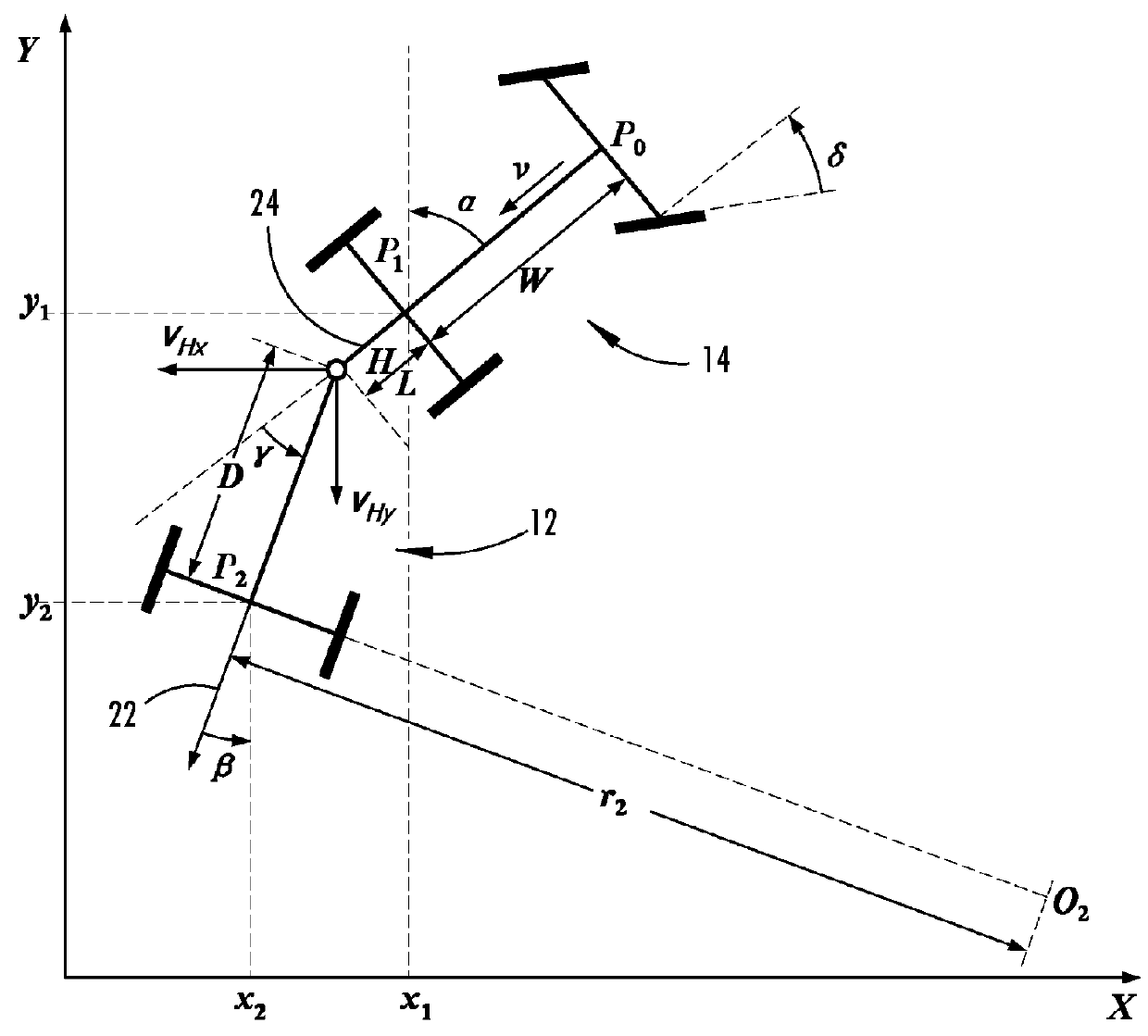 Trailer motion and parameter estimation system