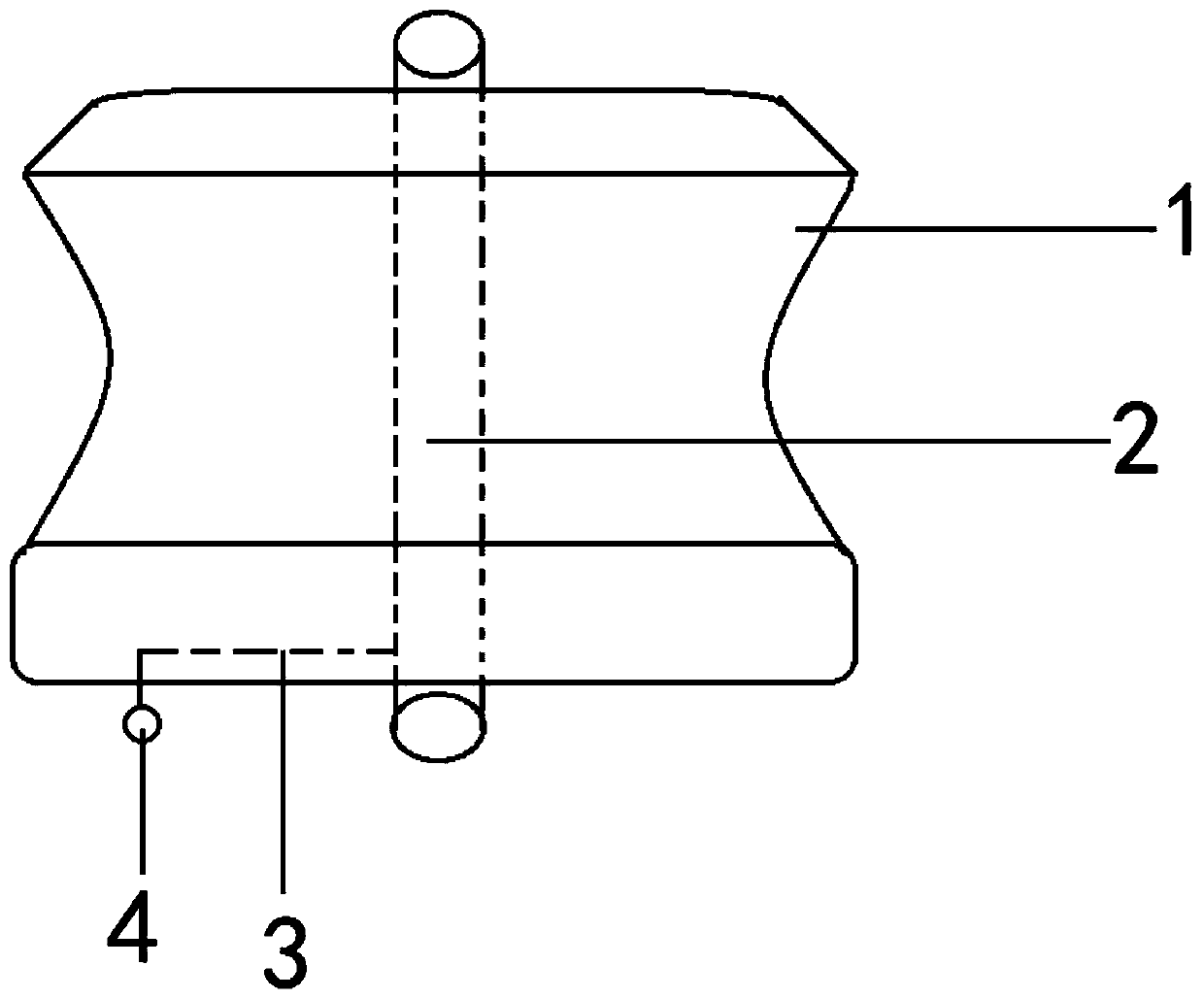 Low-voltage silicone rubber insulator with electric leakage indicating lamp