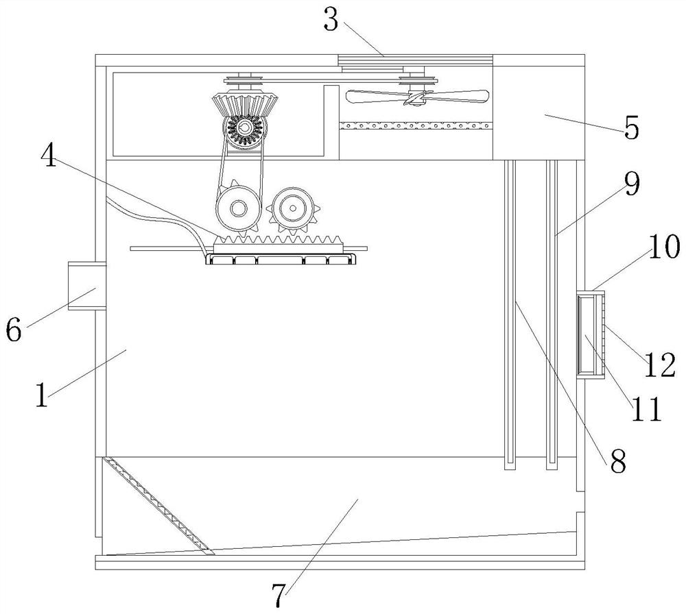 Spraying dust-falling structure for mobile dust remover