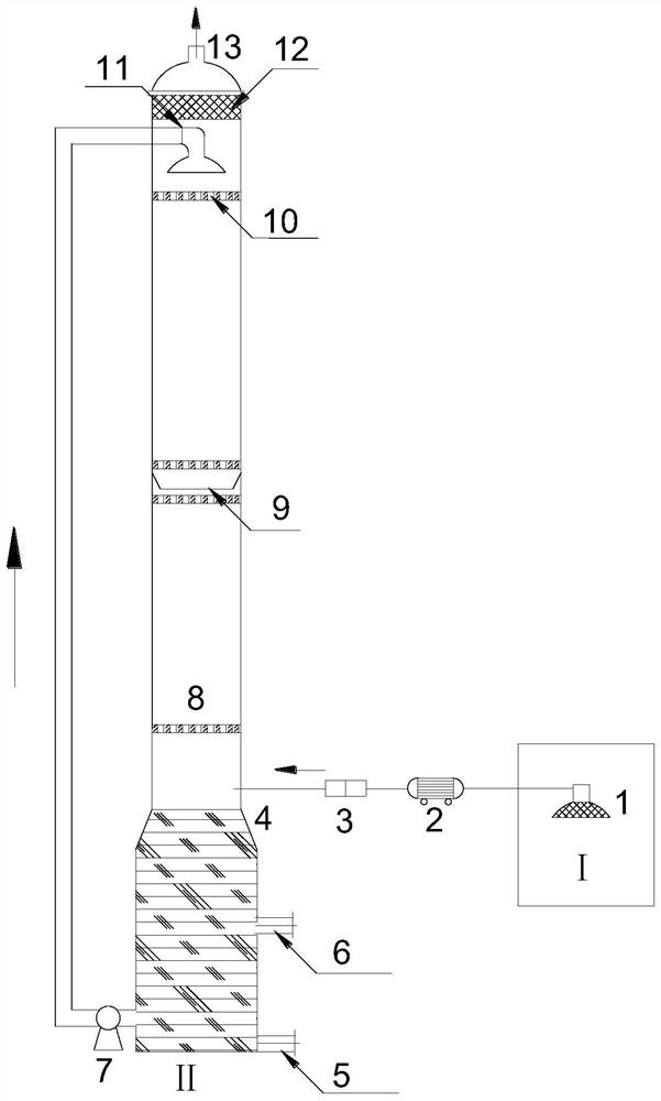 Ammonia release adsorption device in the hydration reaction process of coal ash-based filling paste, adsorption method and detection method