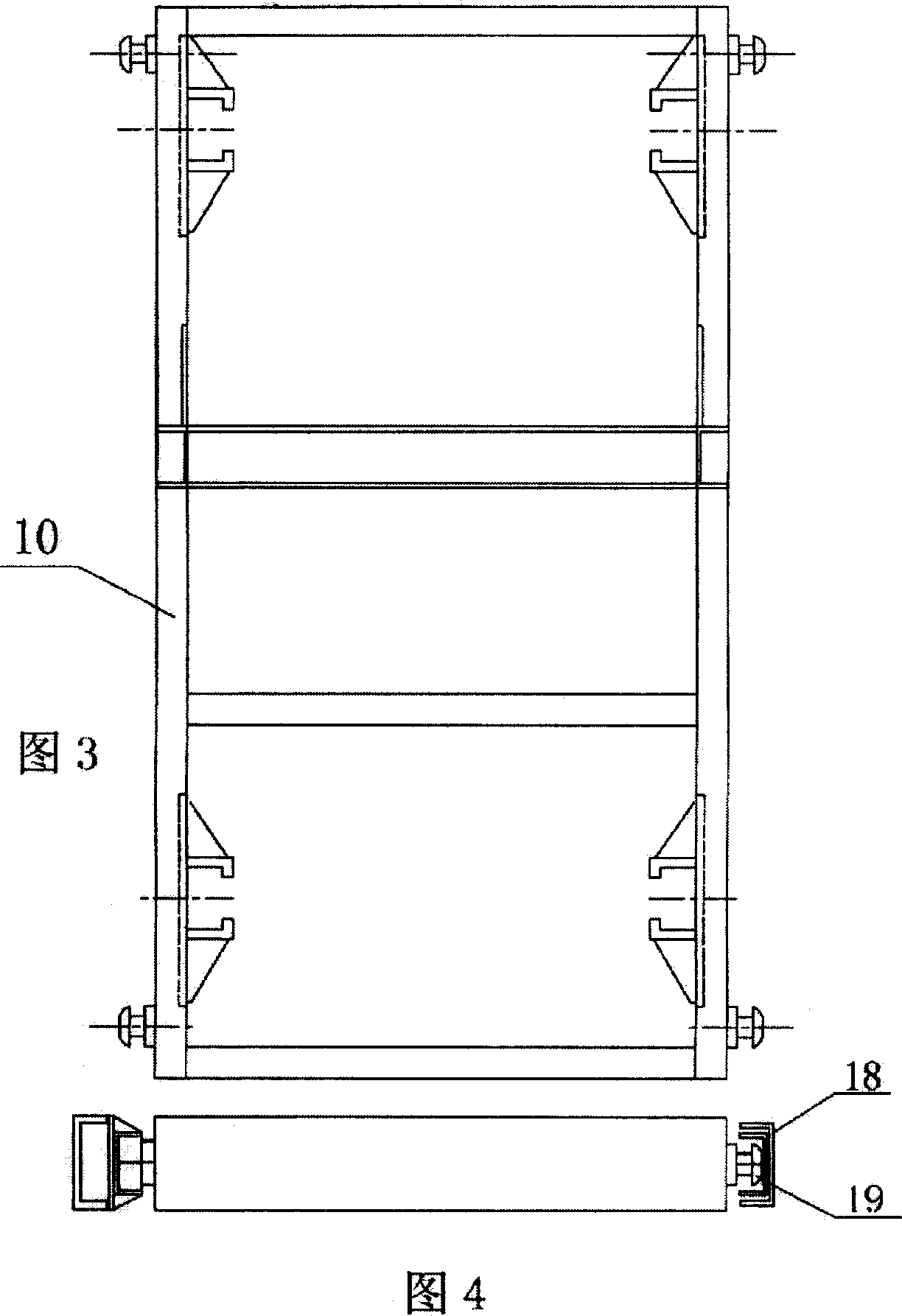 Moulding equipment with electric claming frame and synchronous climbing control method thereof