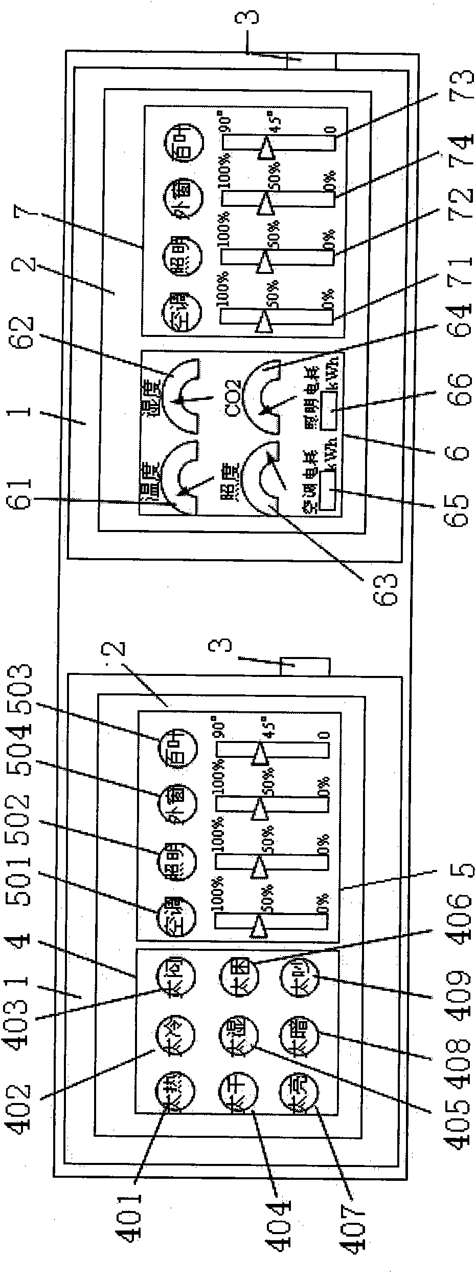 Bi-directional interaction human-computer interface of building environment control system