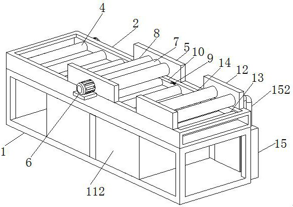 Steel surface rust removal device for waste steel treatment