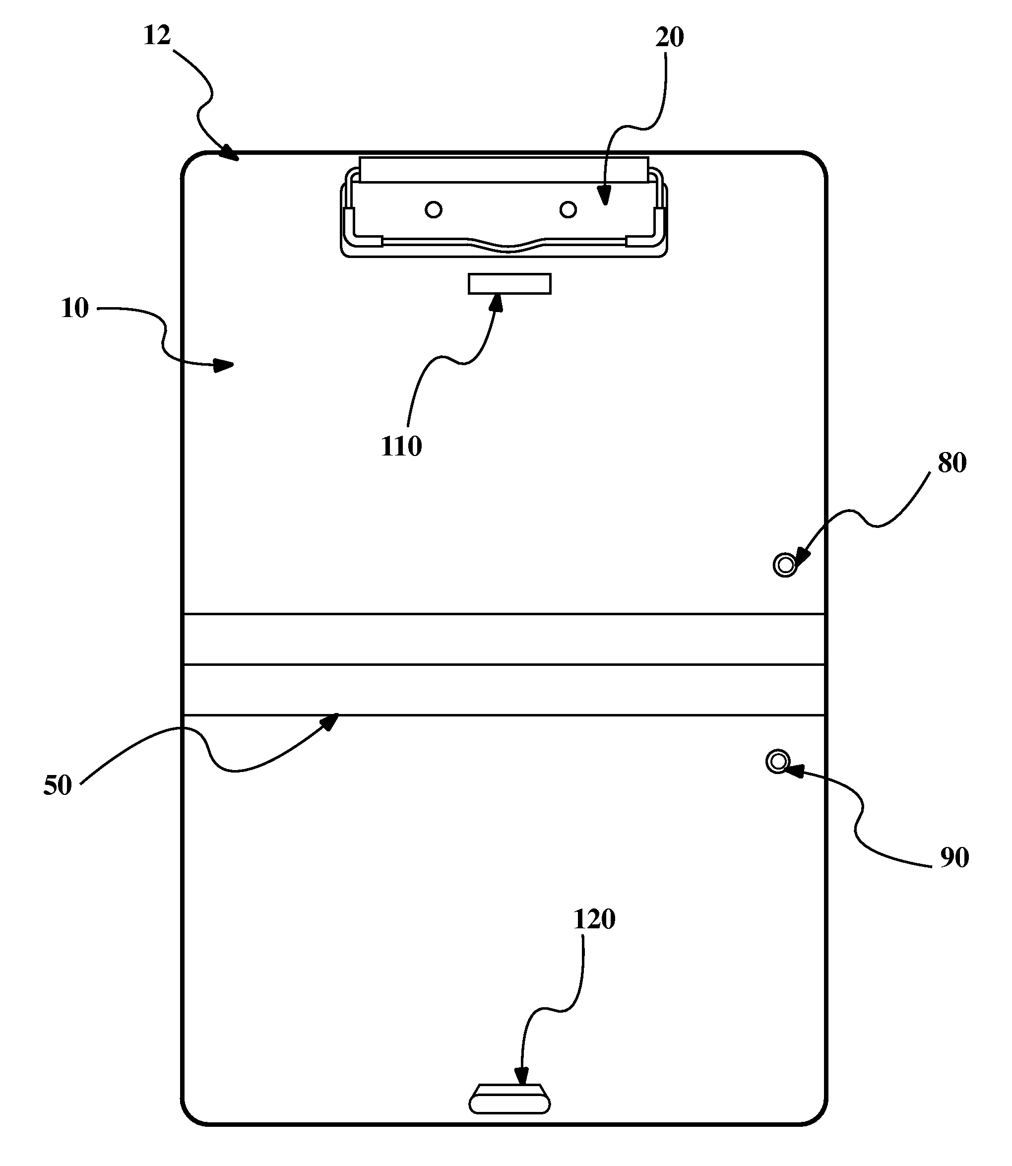 Foldable clipboard