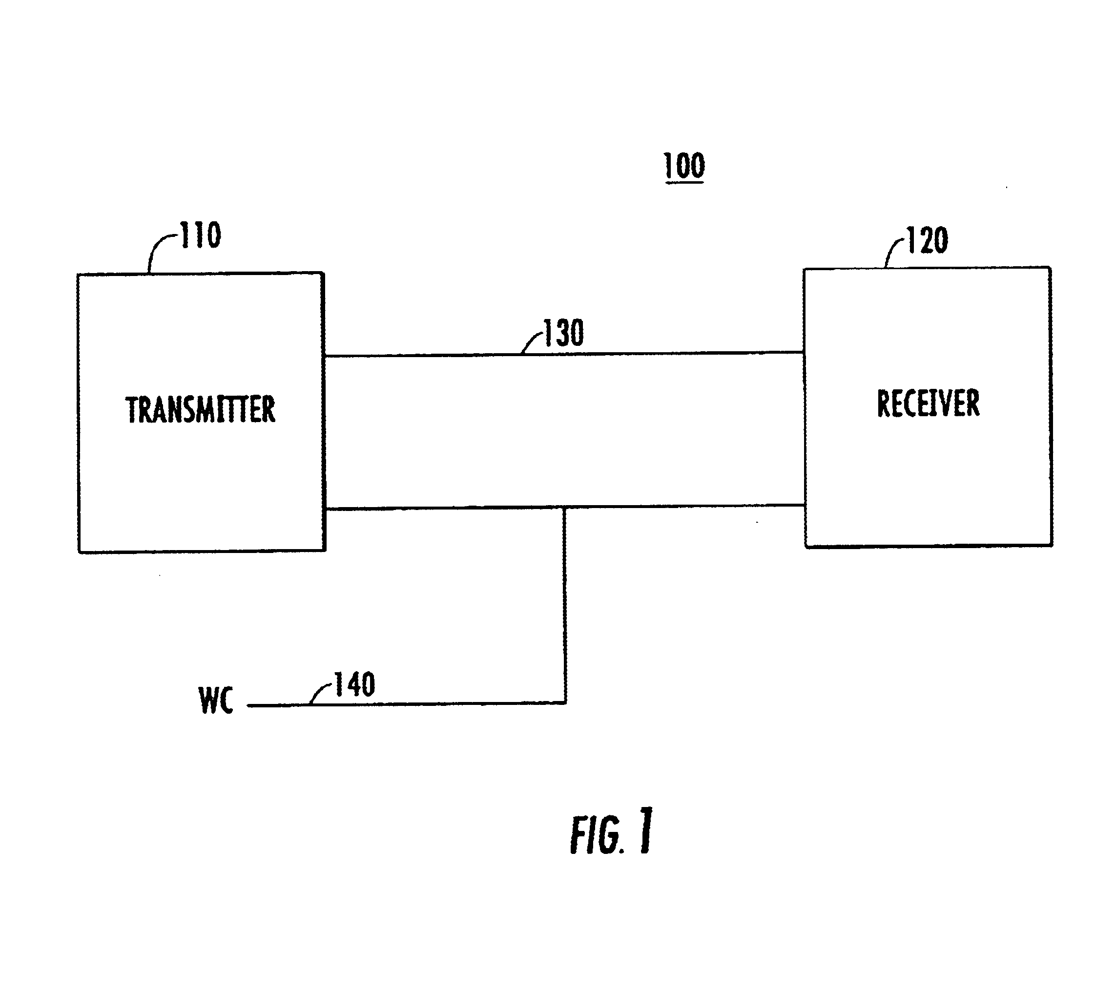 Serial data transmission system using minimal interface