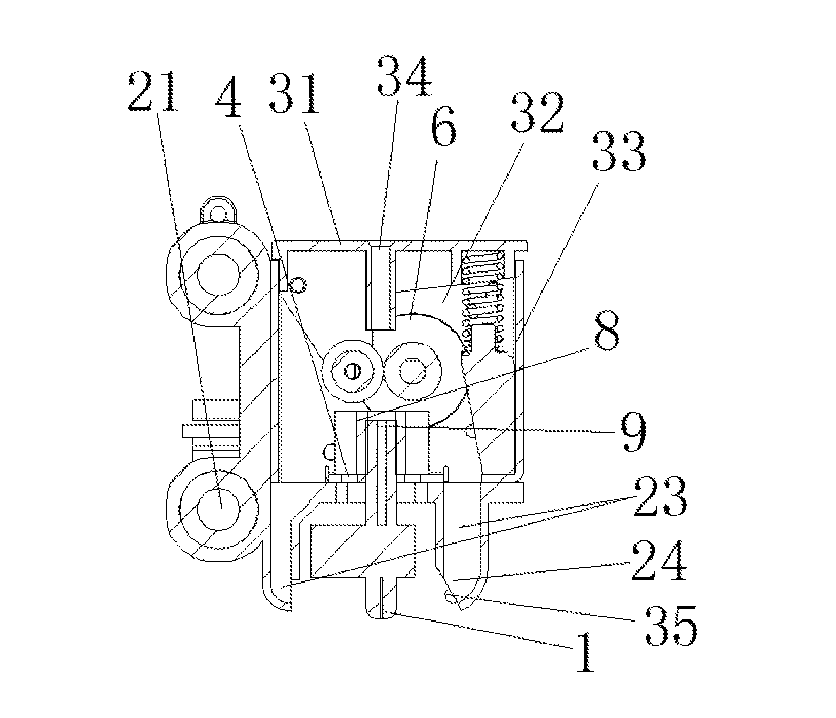 Cooling device of print head in 3D printer