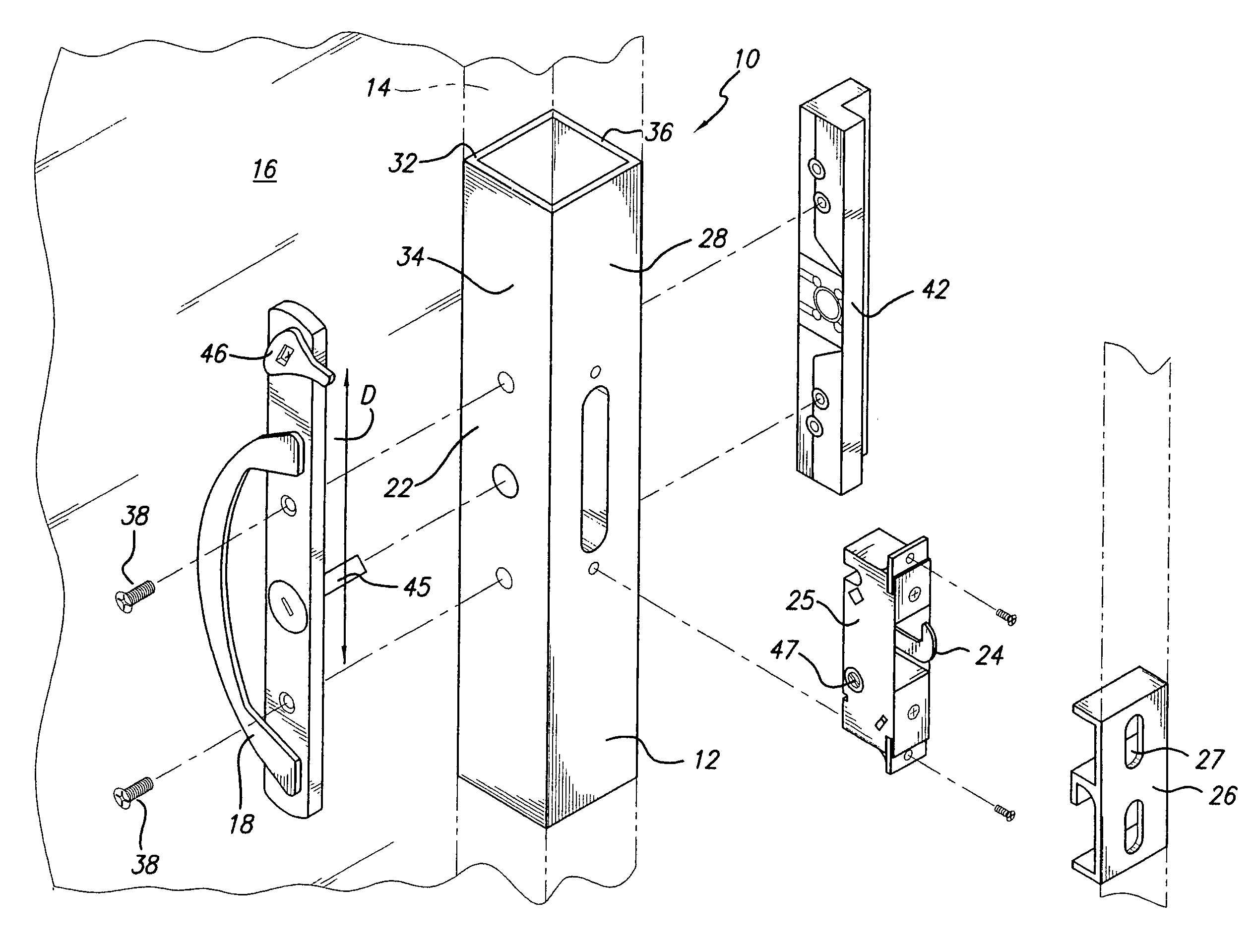 Sliding door latch assembly