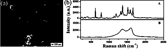 Method for preparing self-cleaning type surface raman-enhanced substrate