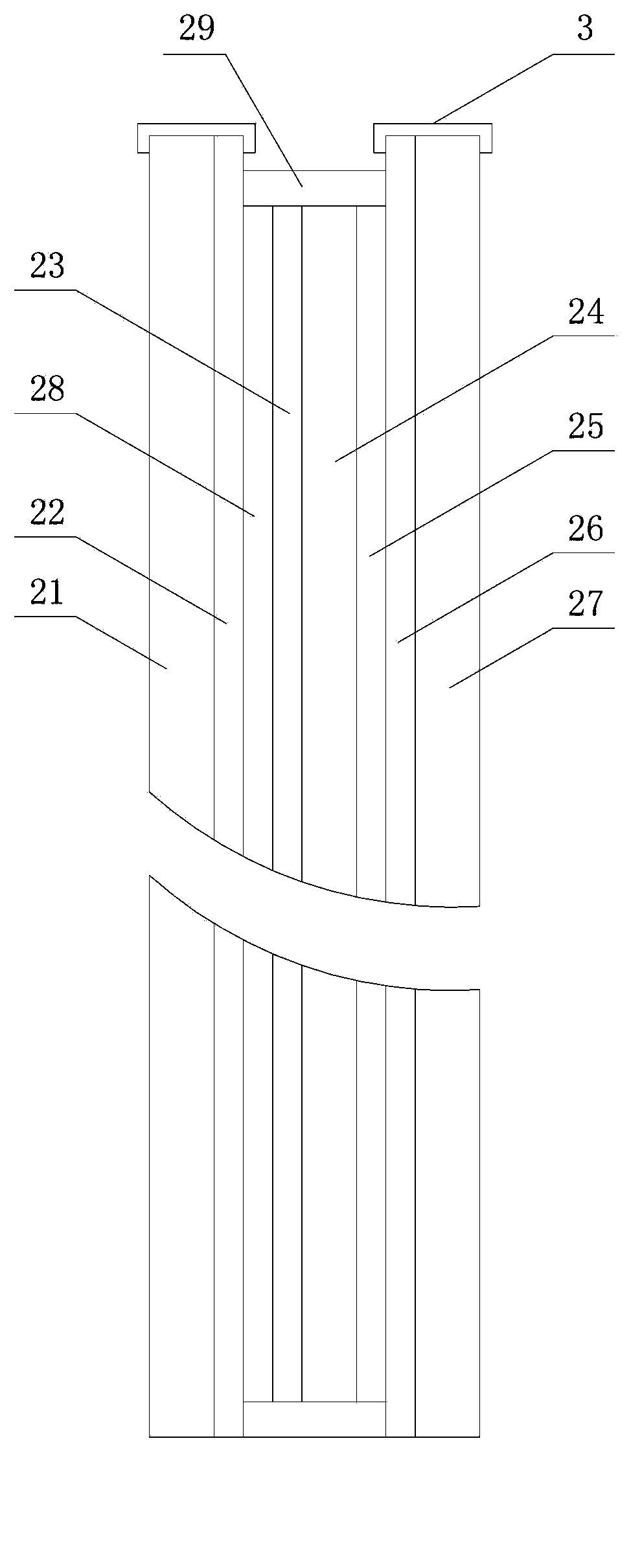 Front-view intelligent anti-glare device of vehicle and manufacturing method of anti-glare mirror thereof