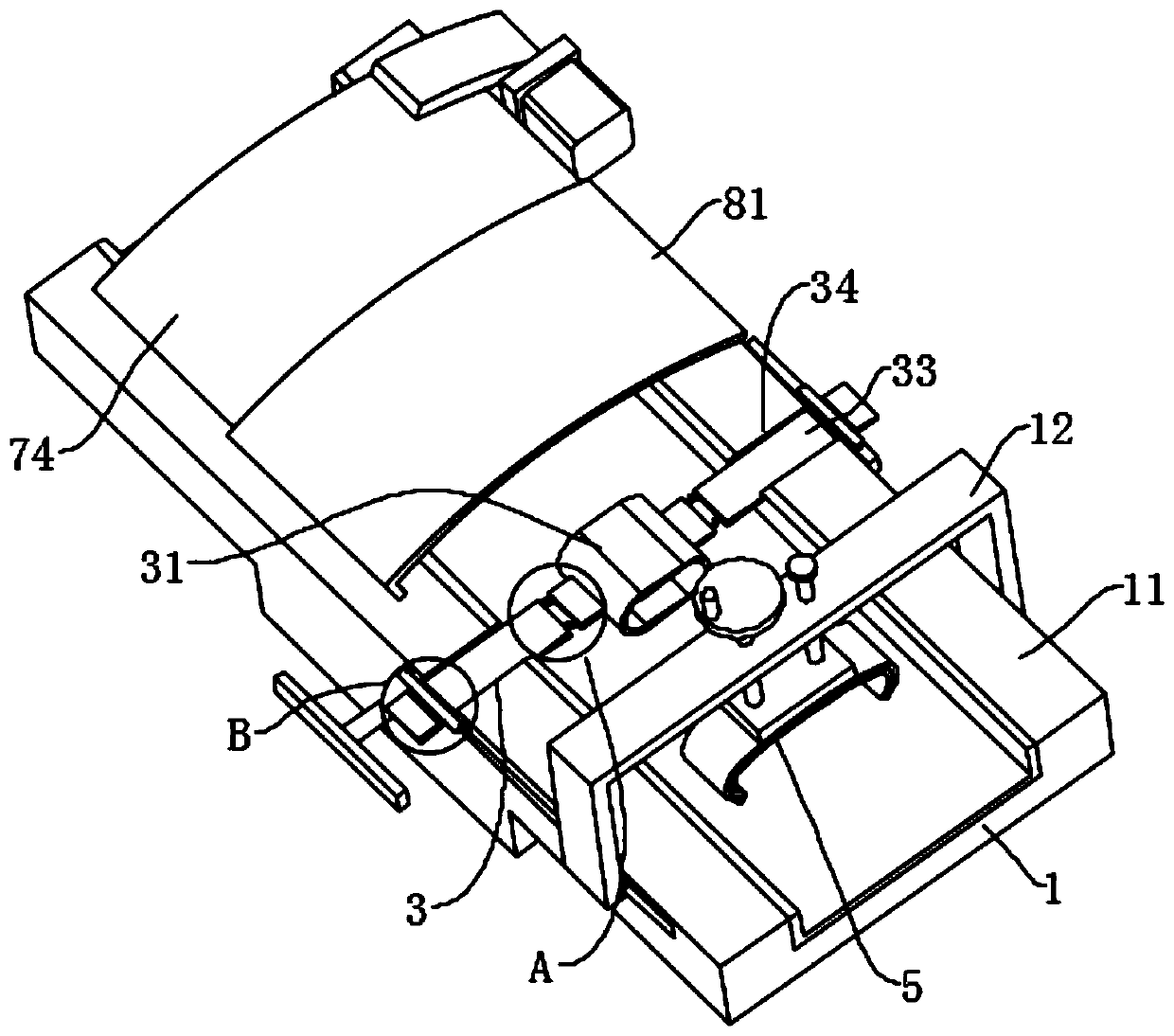 Newborn radiography auxiliary device