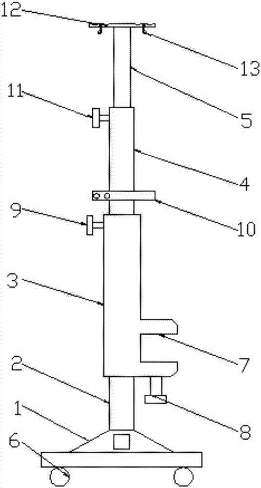 Portable transfusion supporting frame