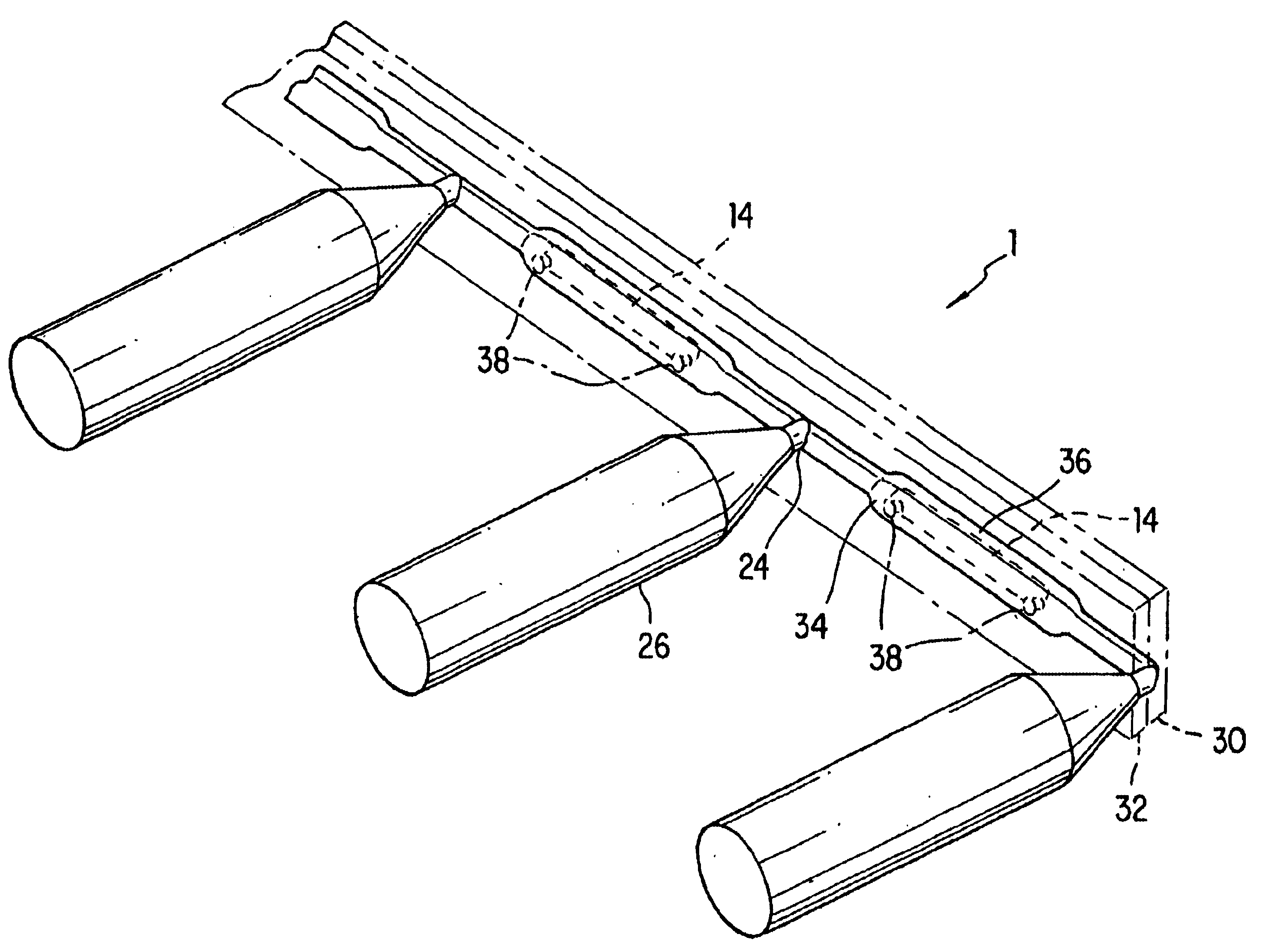 Radioactive member and method of making