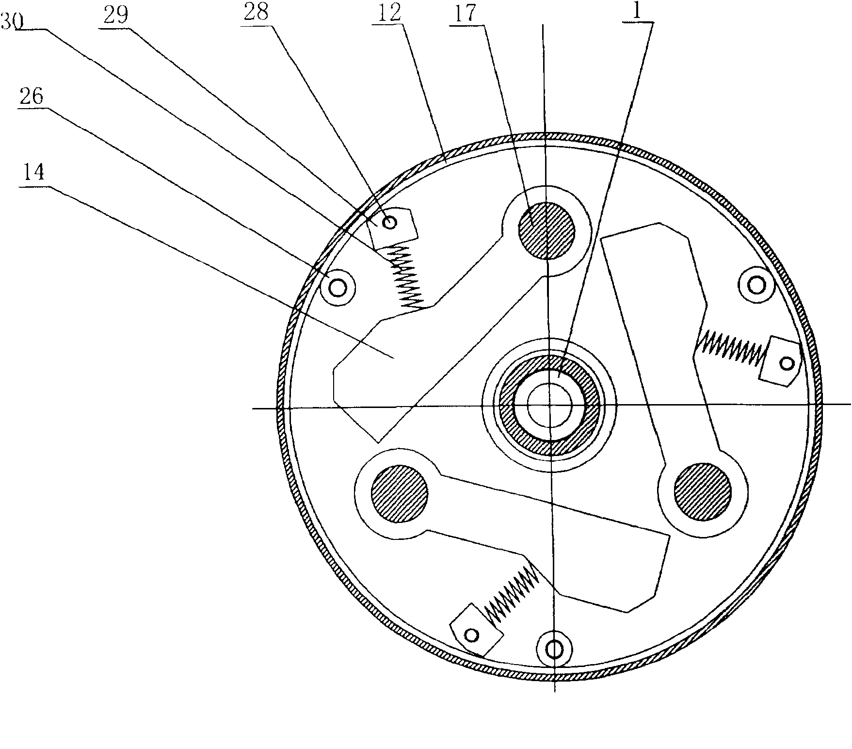 Aluminum-like rod surface scraping mechanism