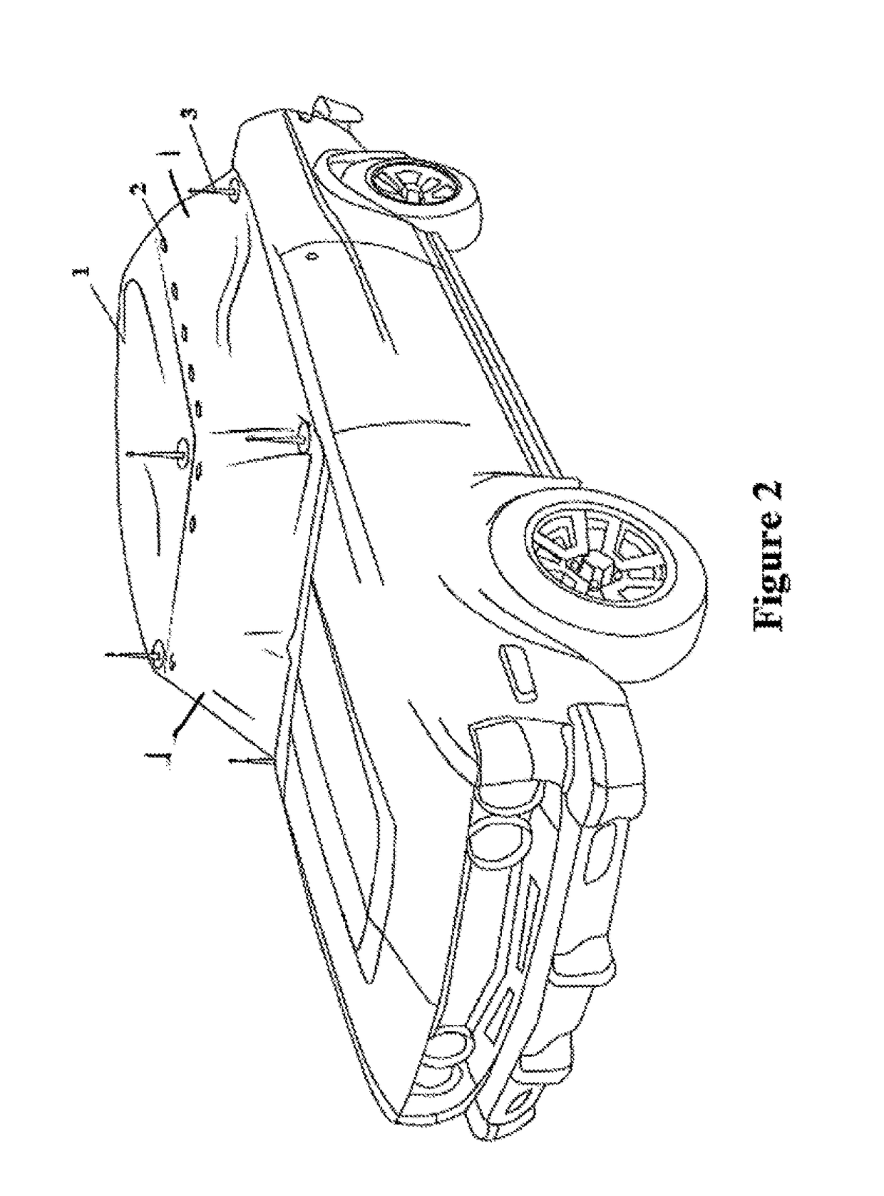 Vehicle covering structure