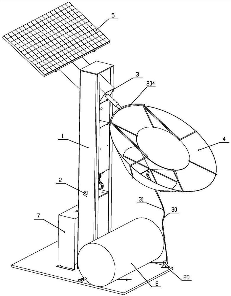 Combined heat and power solar device and tracking control method used by same