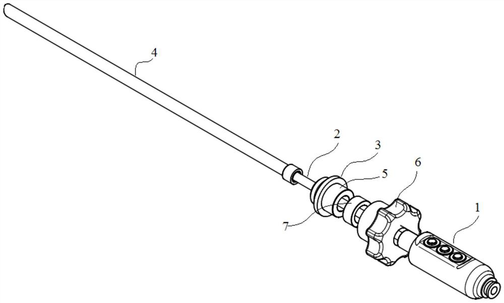 Rotatable electronic hard tube endoscope