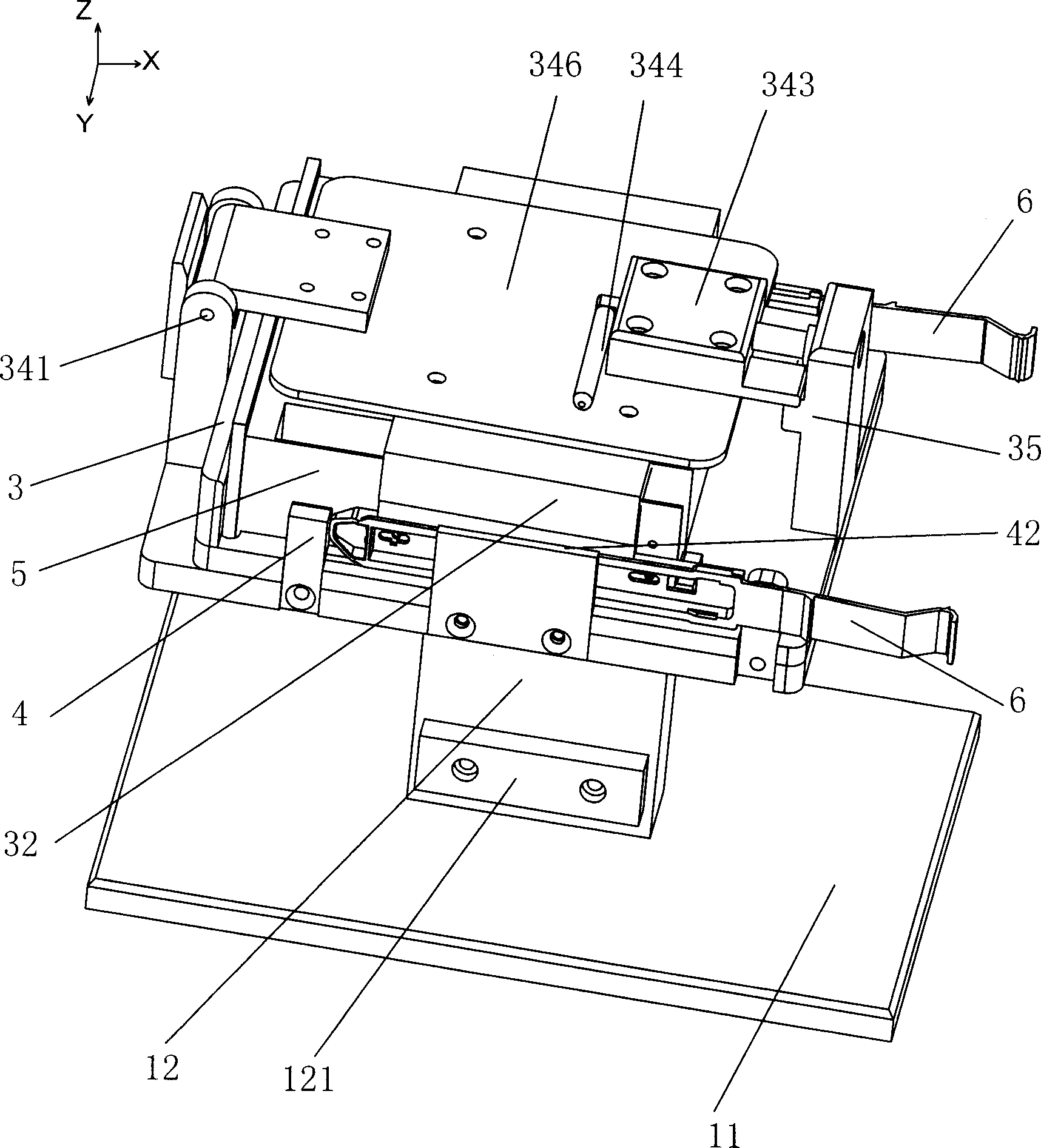 Guide rail mounting clamp for hard disk drive