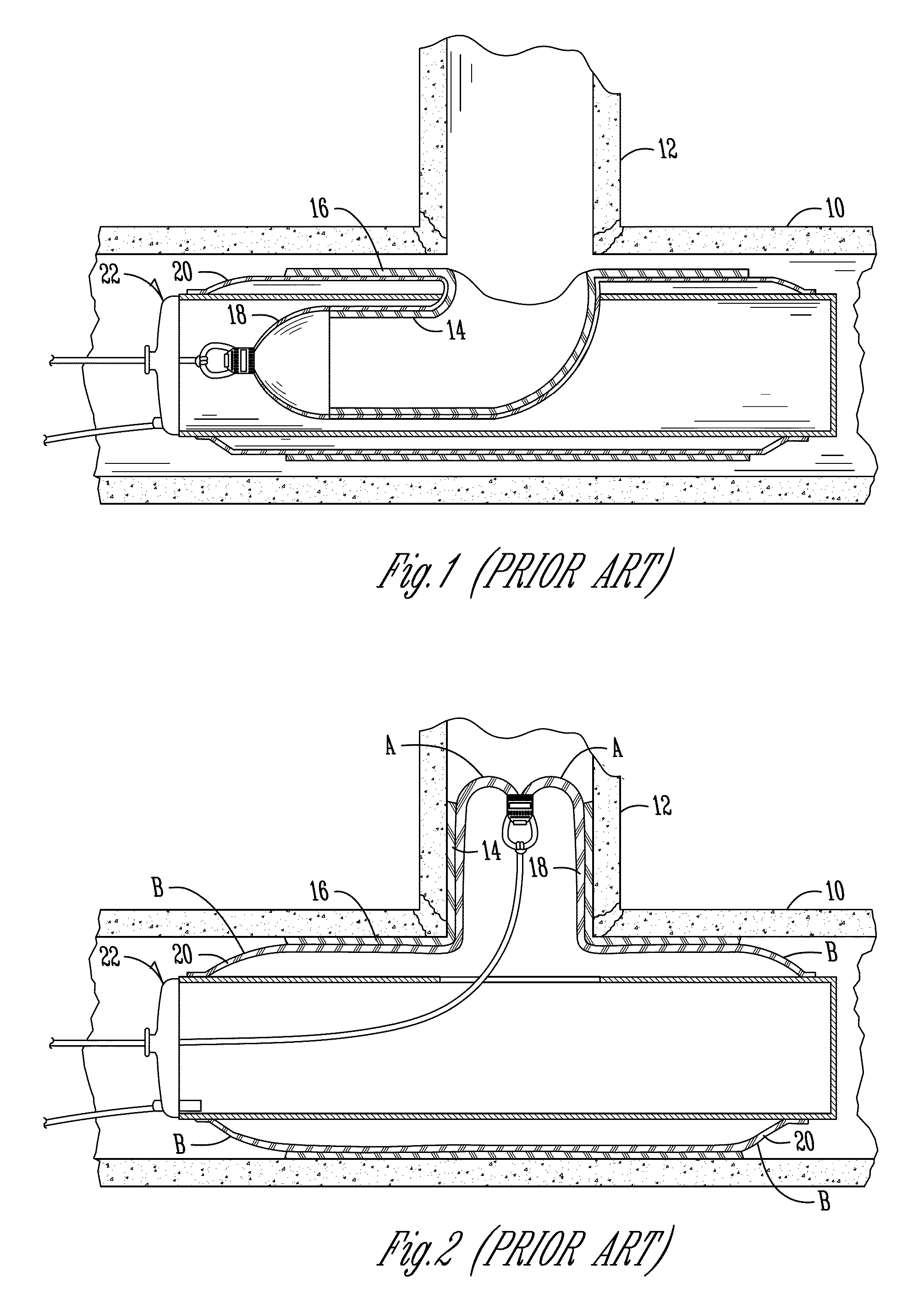 Device and method for repairing pipe