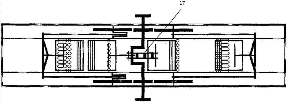 Opposed mixed-stroke mixed-stroke piston engine