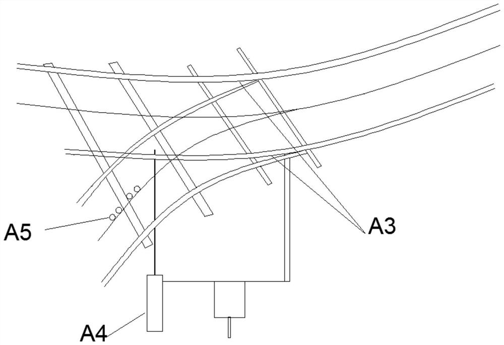 A kind of card rail transportation system under mine