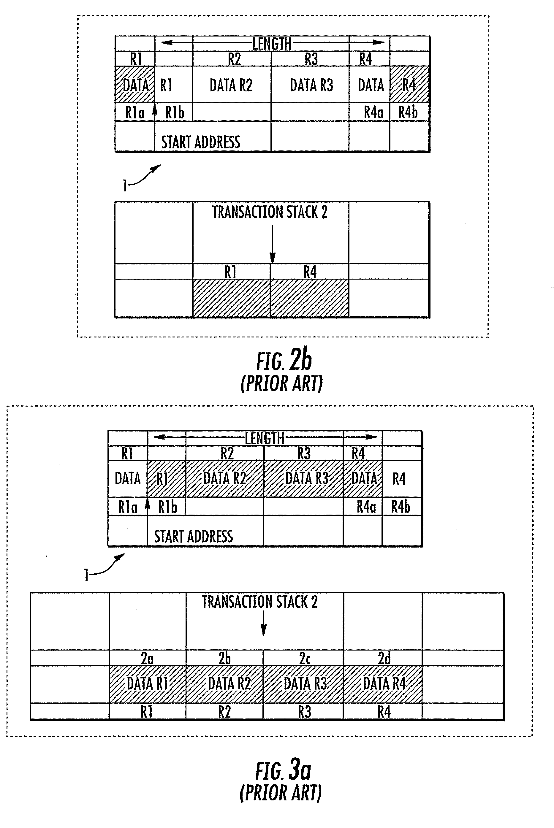 Transaction Method for Managing the Storing of Persistent Data in a Transaction Stack