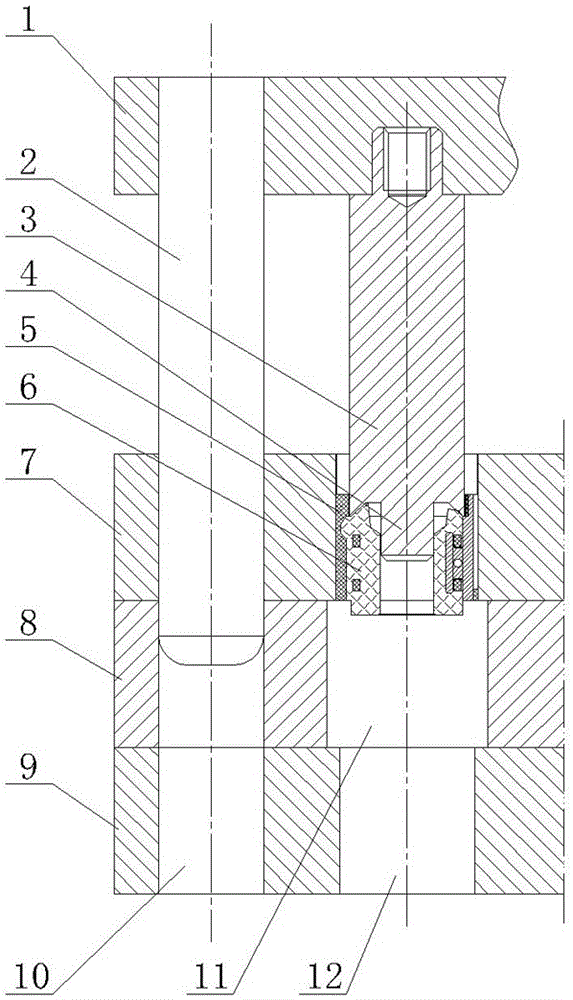 Commutator plastic sleeve separation mold