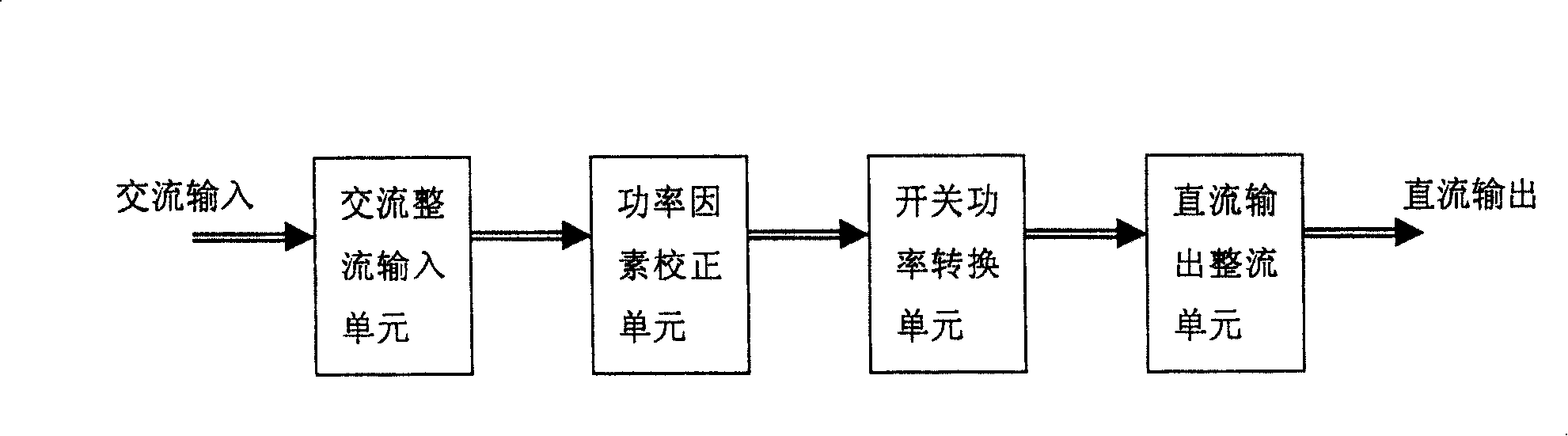 Integrated switch power and working method thereof