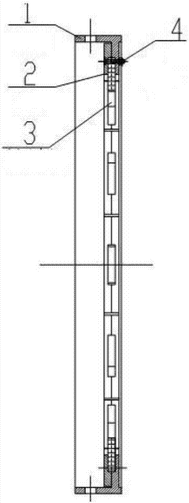 Burning stabilizing ring structure of vortex burner