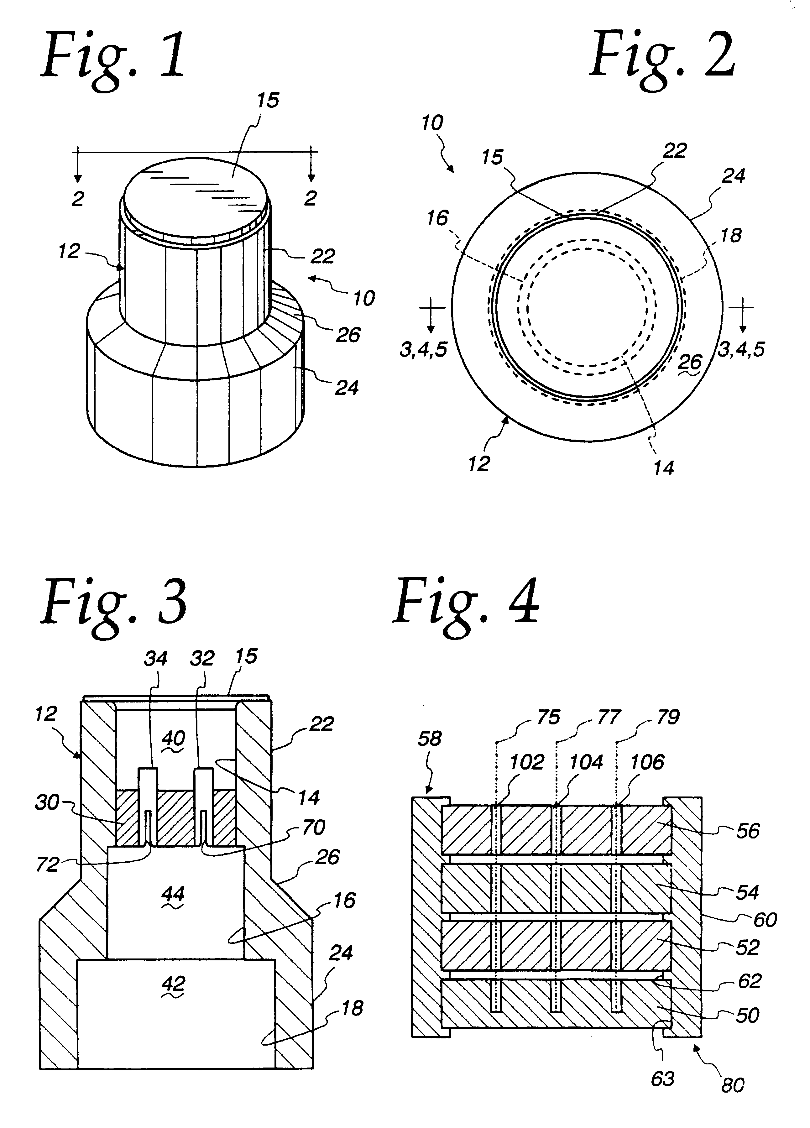 Application specific integrated circuit package and initiator employing same