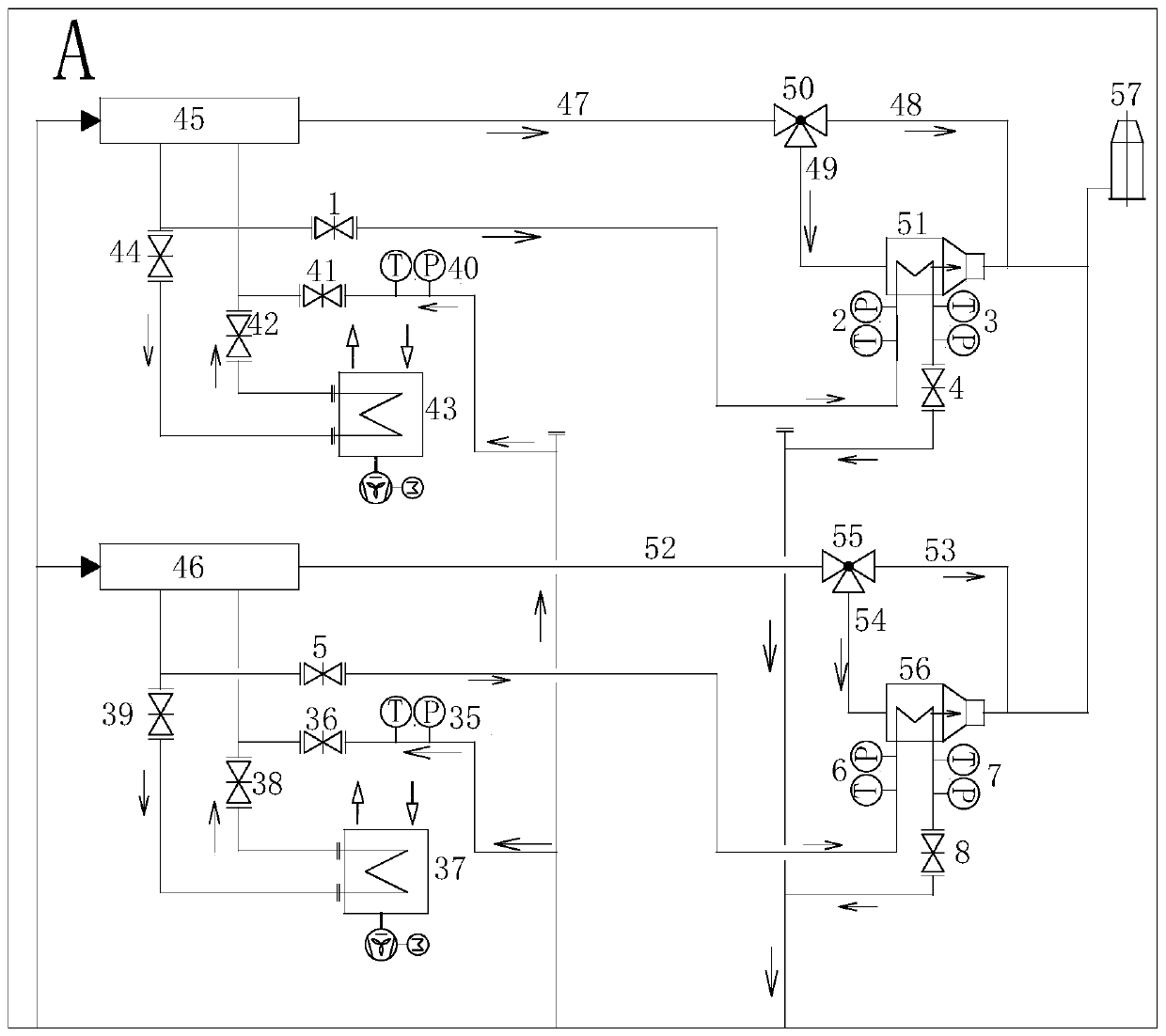 Method for cyclically utilizing pyrolysis combustible gas power generation waste heat to conduct biological drying aeration