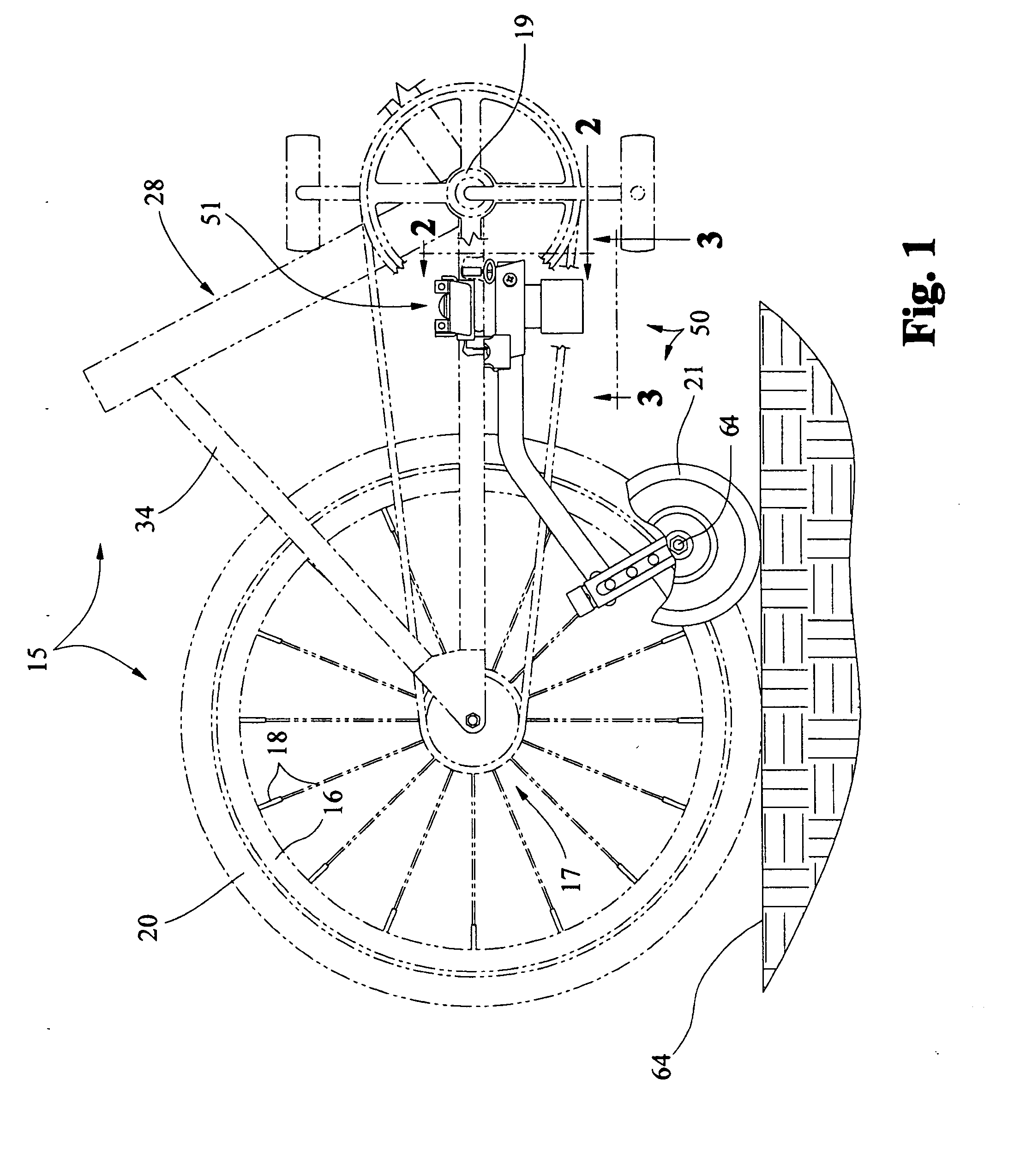 Bicycle training wheel assembly