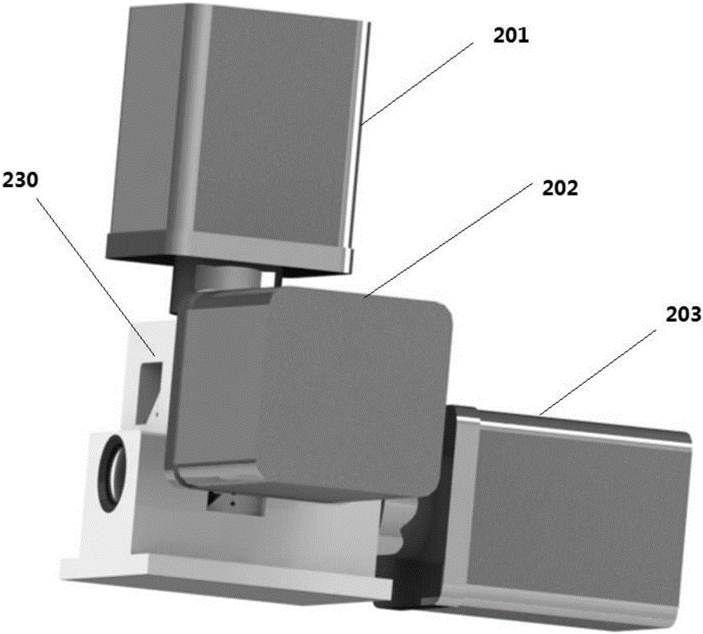 Three-channel microscope interface