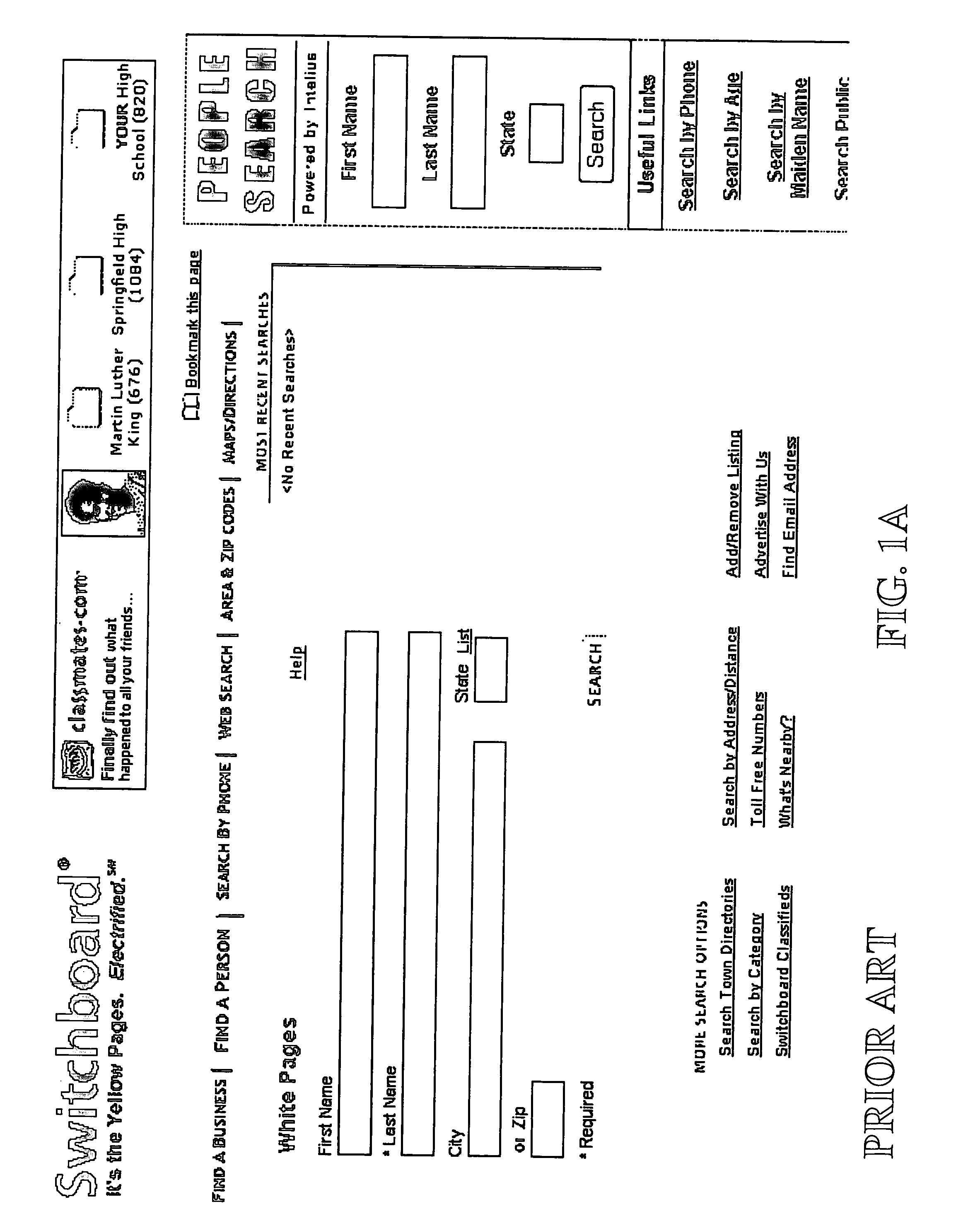 Method and system for searching a plurality of web sites