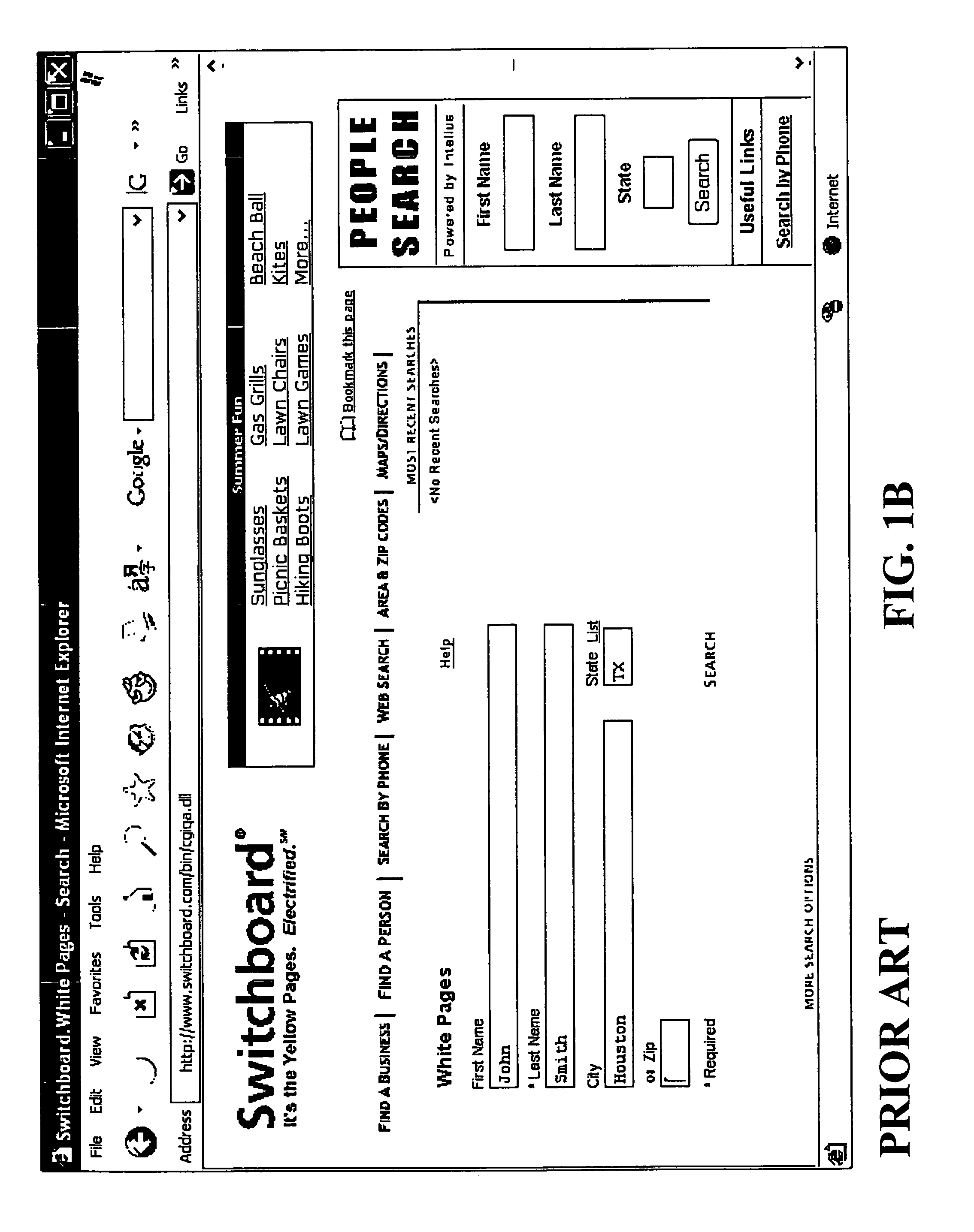 Method and system for searching a plurality of web sites