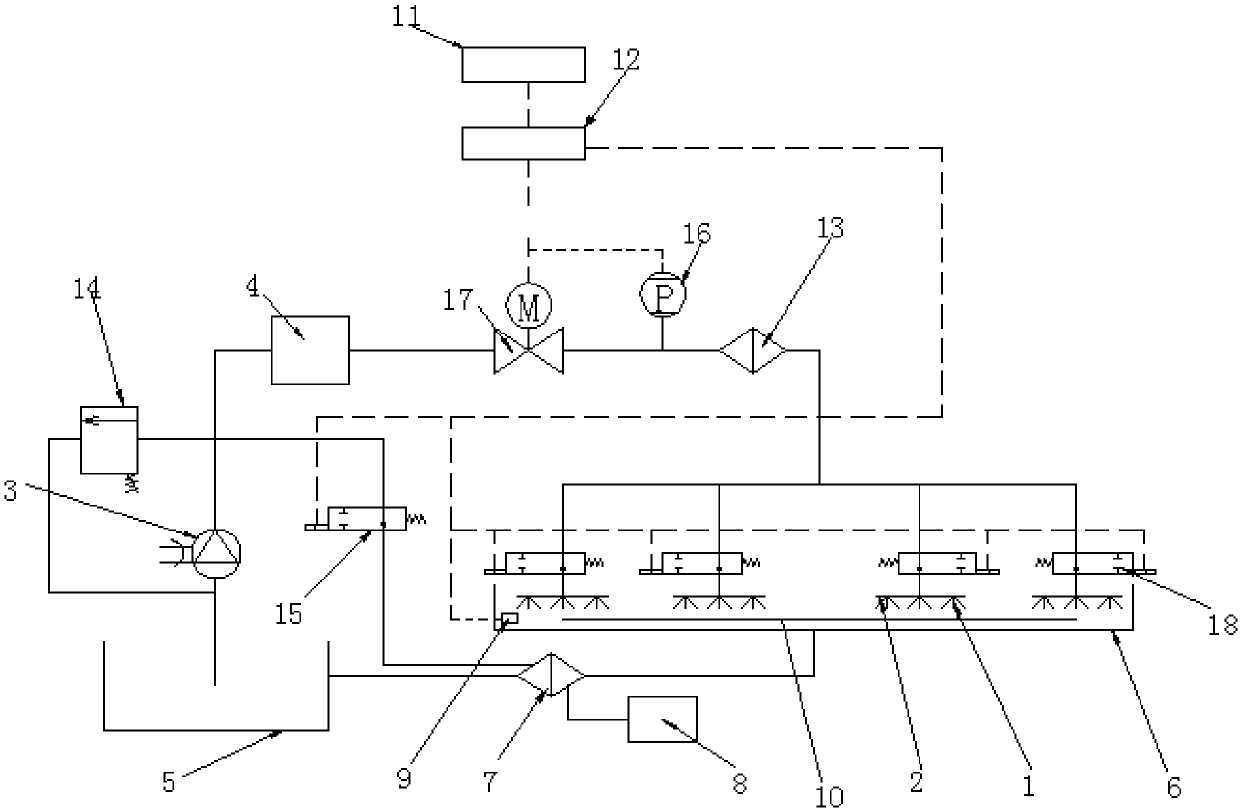 Cloth wetting and spraying device