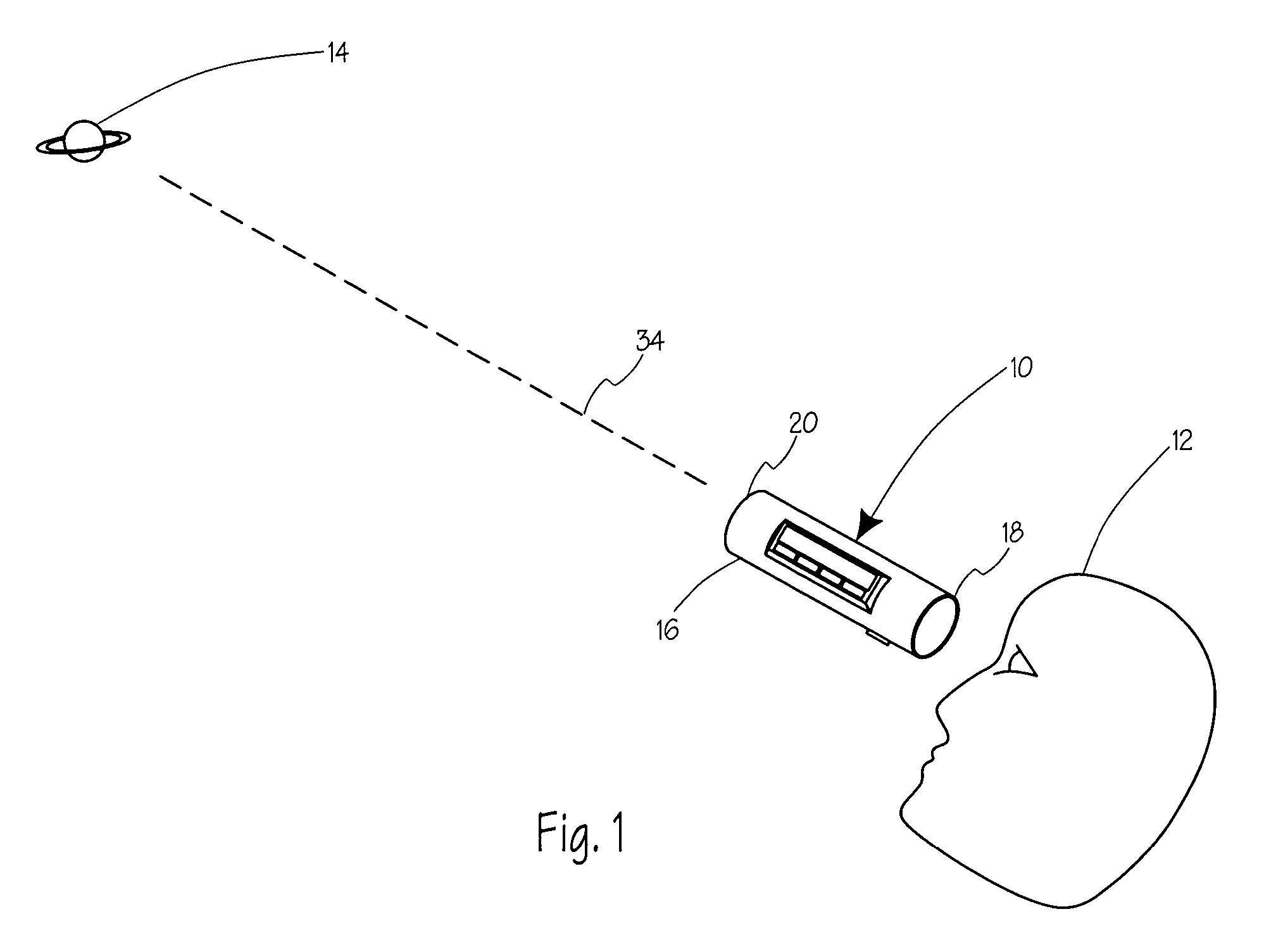 Celestial object location device