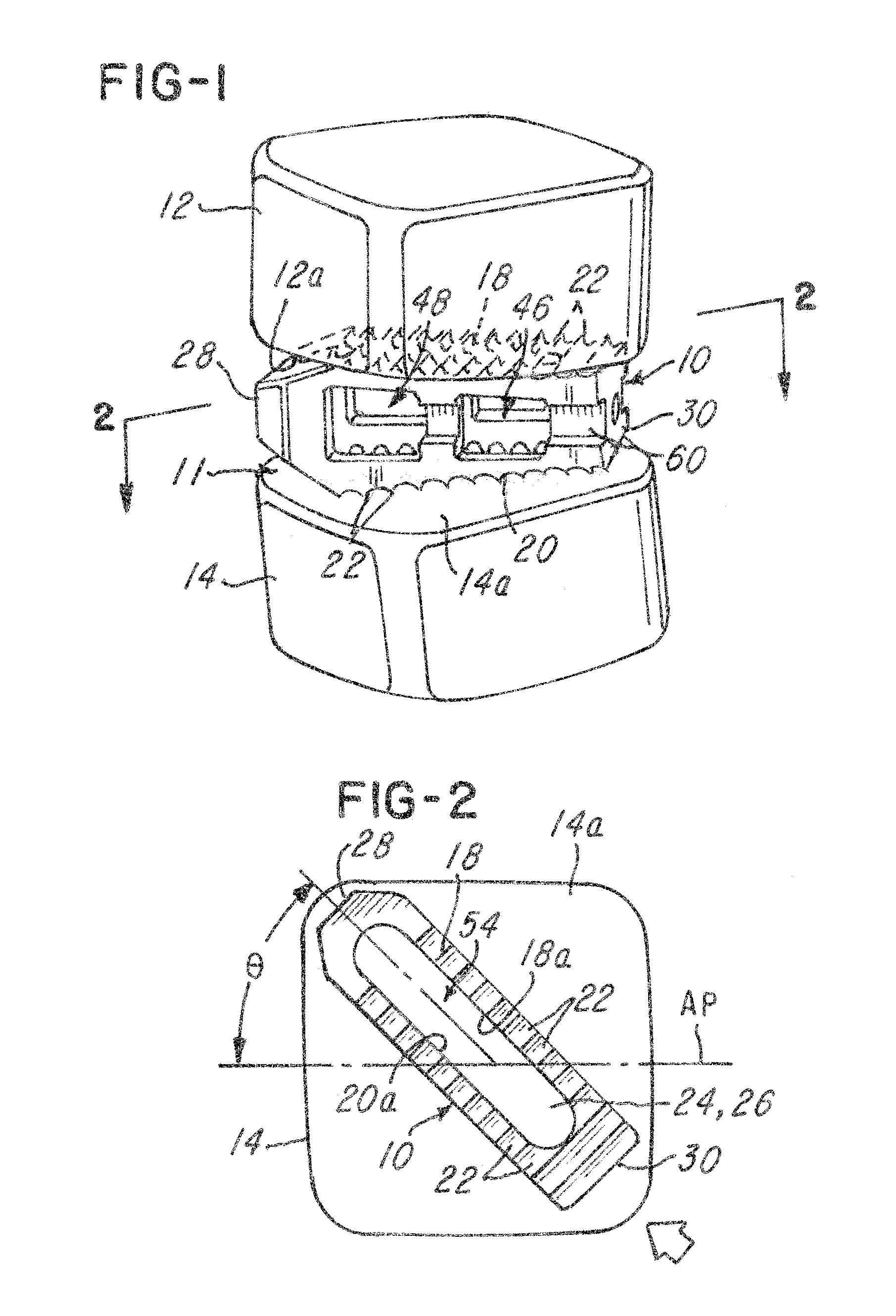 Prosthetic implant with biplanar angulation and compound angles