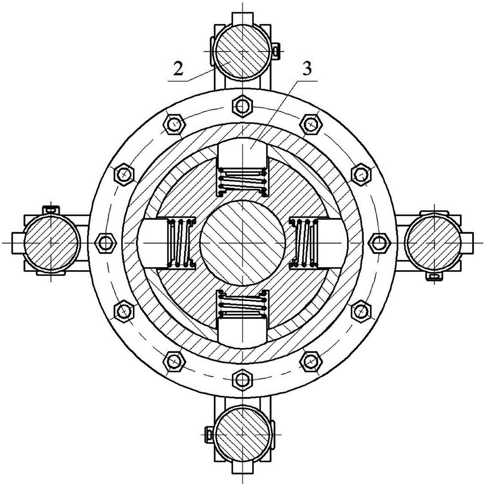 Hydraulic spinning underwater pressure double drill trepanning device