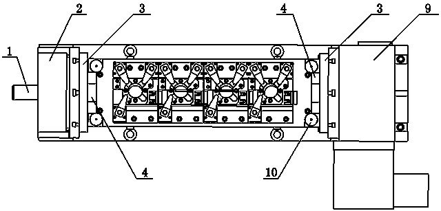 Machine and turntable clamp for four-axis processing center