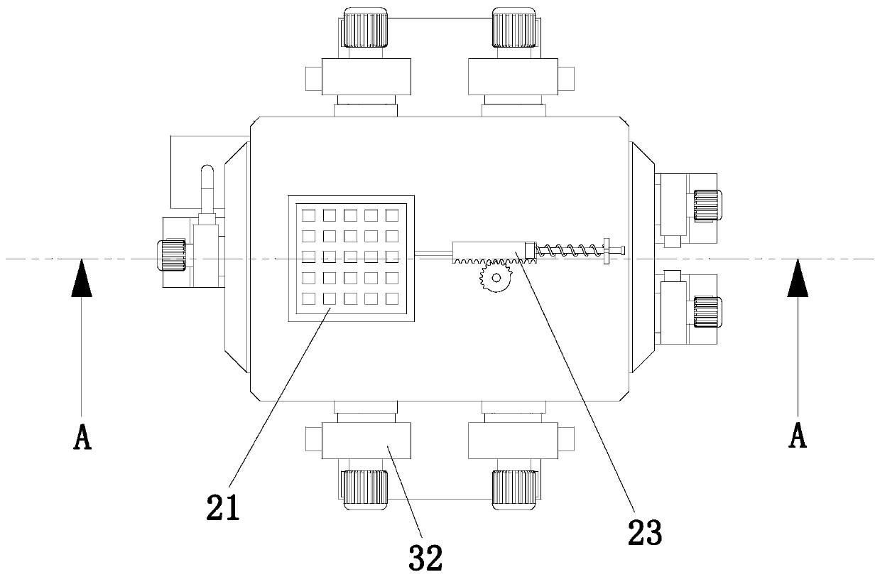 Cold storage cavern device for grain dust removal and freshness preservation