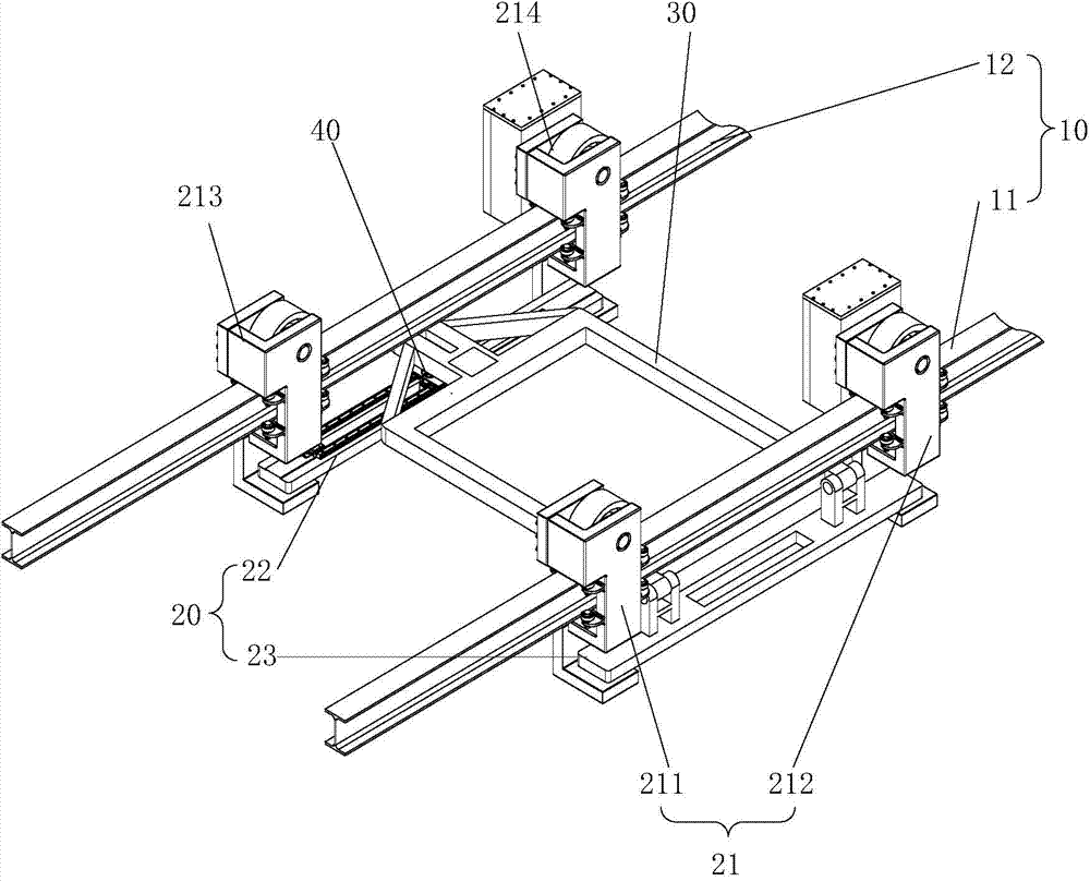 Double-track trolley variable-structure steering apparatus and system