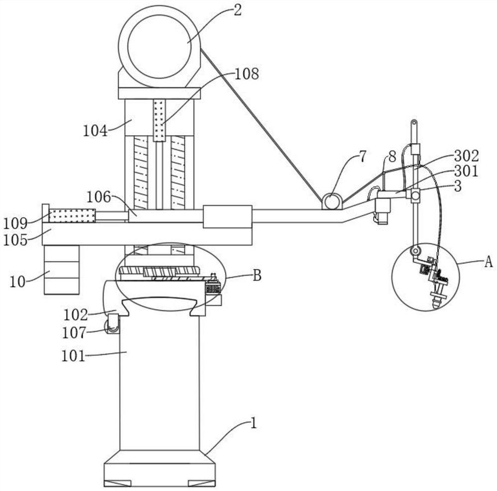 Welding robot with positioning function