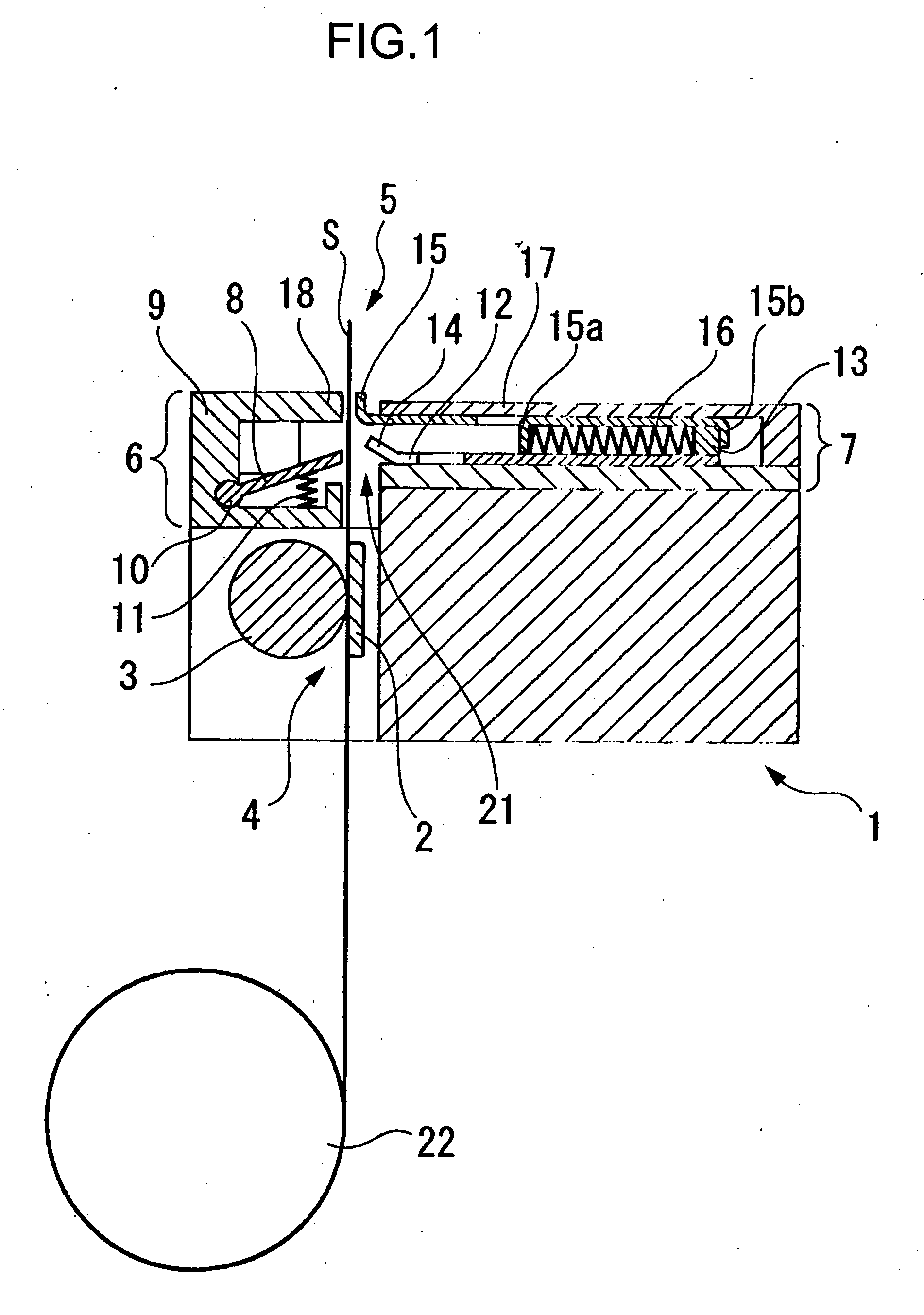 Sheet material cutting unit and printing device