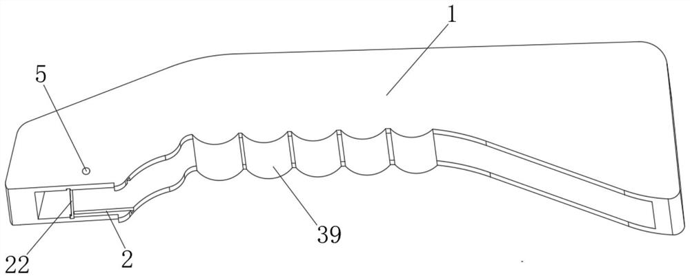 Skin anastomat with stable nail outlet mechanism