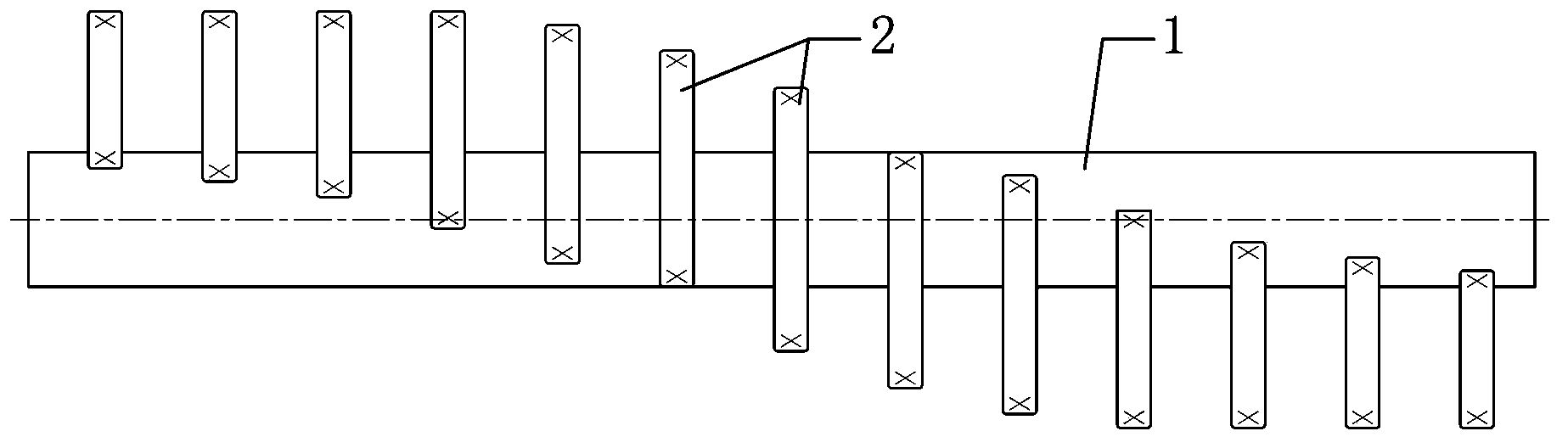 Crushing knife of crusher