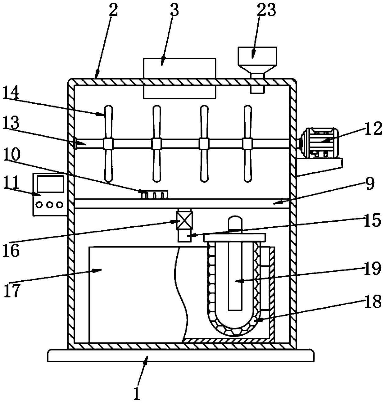 Detection device for seawater quality purification