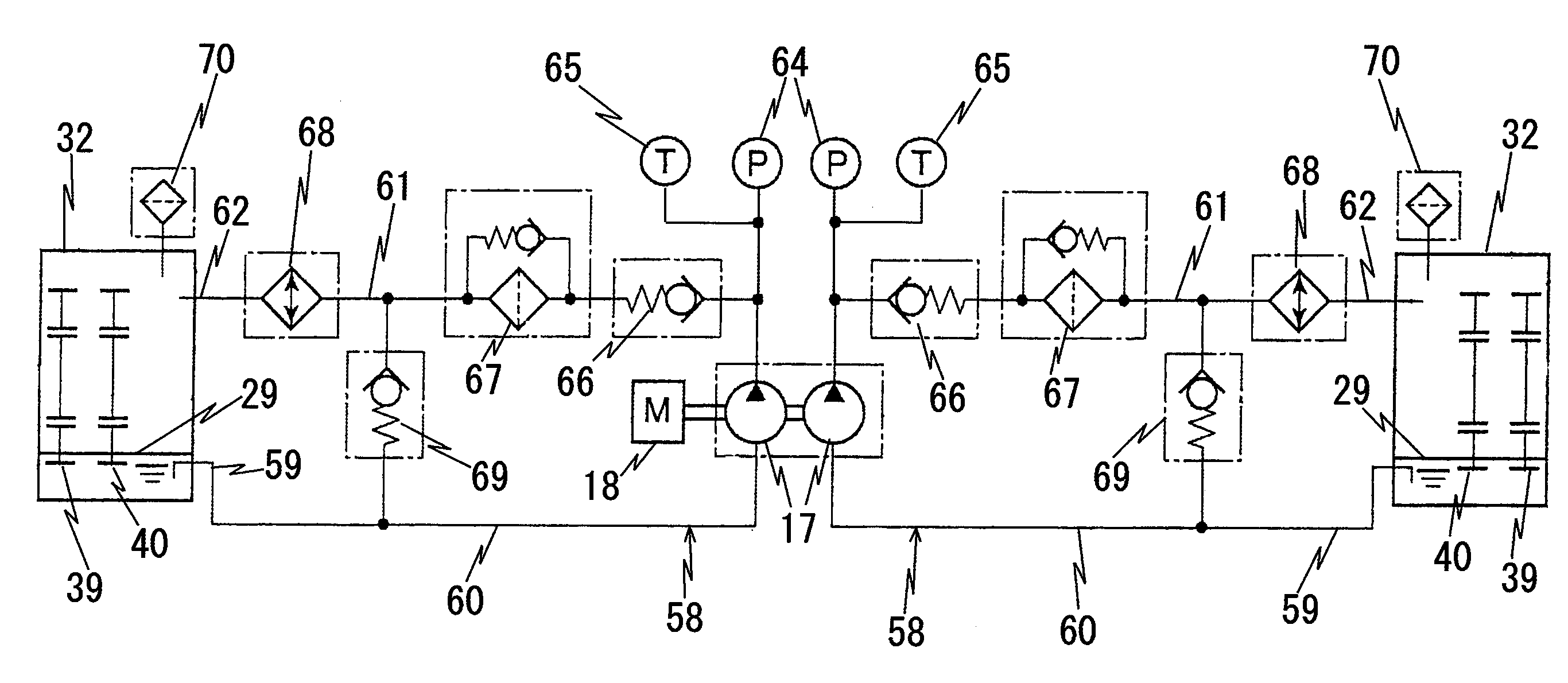 Lubricating oil cooling device for traveling speed reduction gear