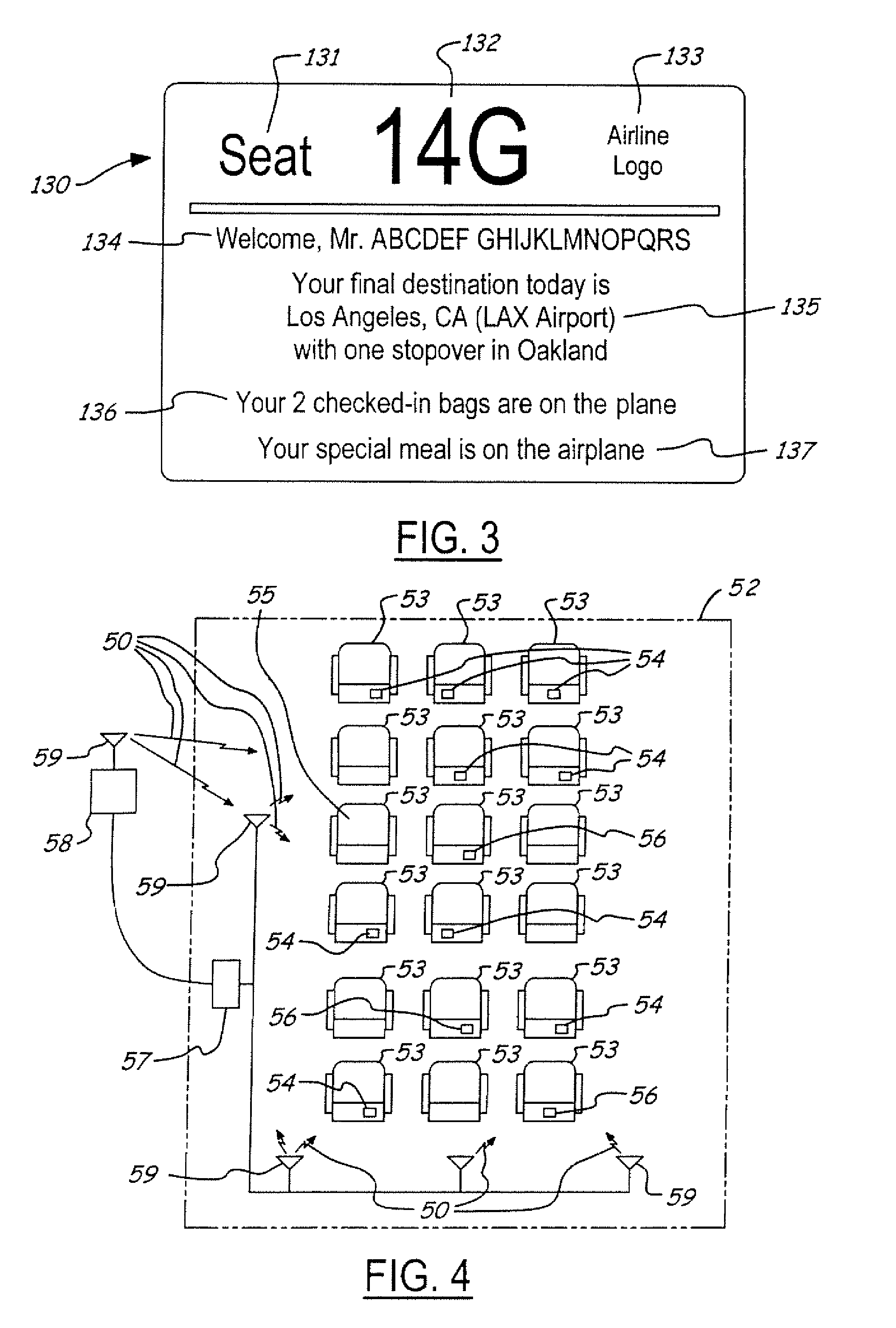 Dynamic seat labeling and passenger identification system