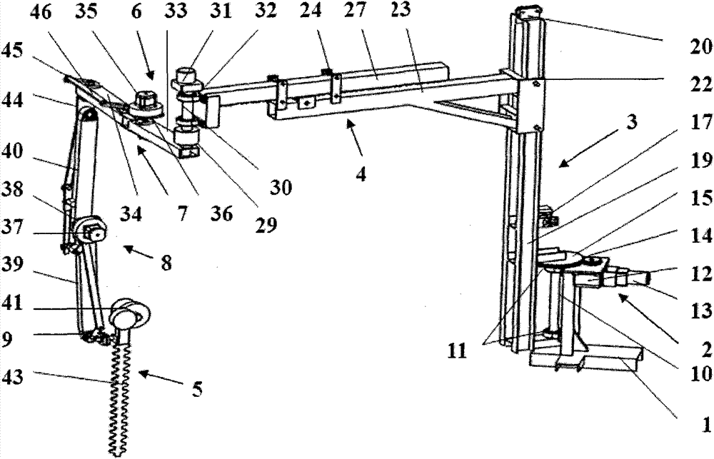 Hedgerow pruning manipulator with six degrees of freedom (DOP)