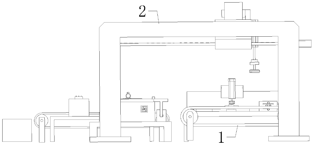 Aluminum base plate precision gluing and drying automatic equipment